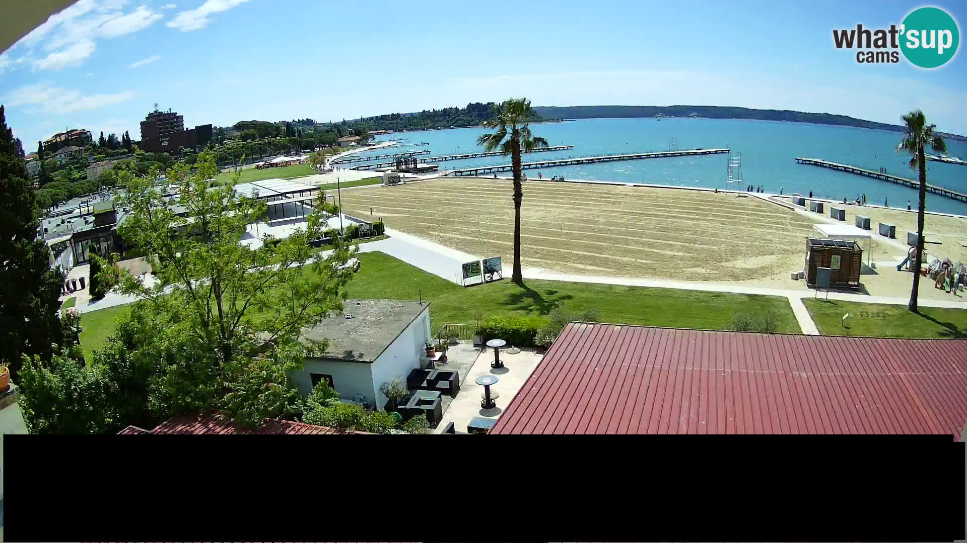 Spletna kamera plaža Portorož