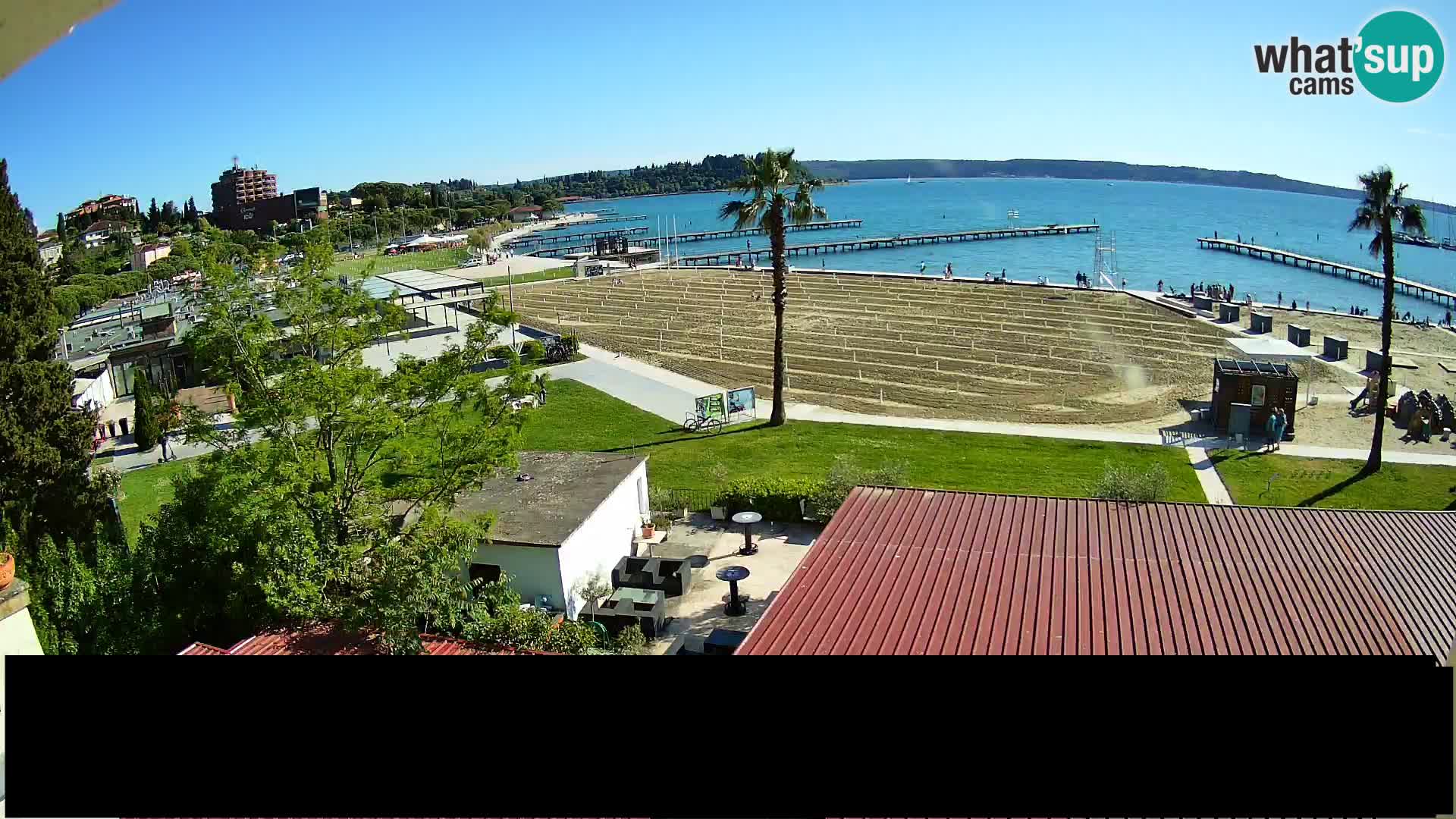 Web kamera Portorož plaža – Kavarna Karamela