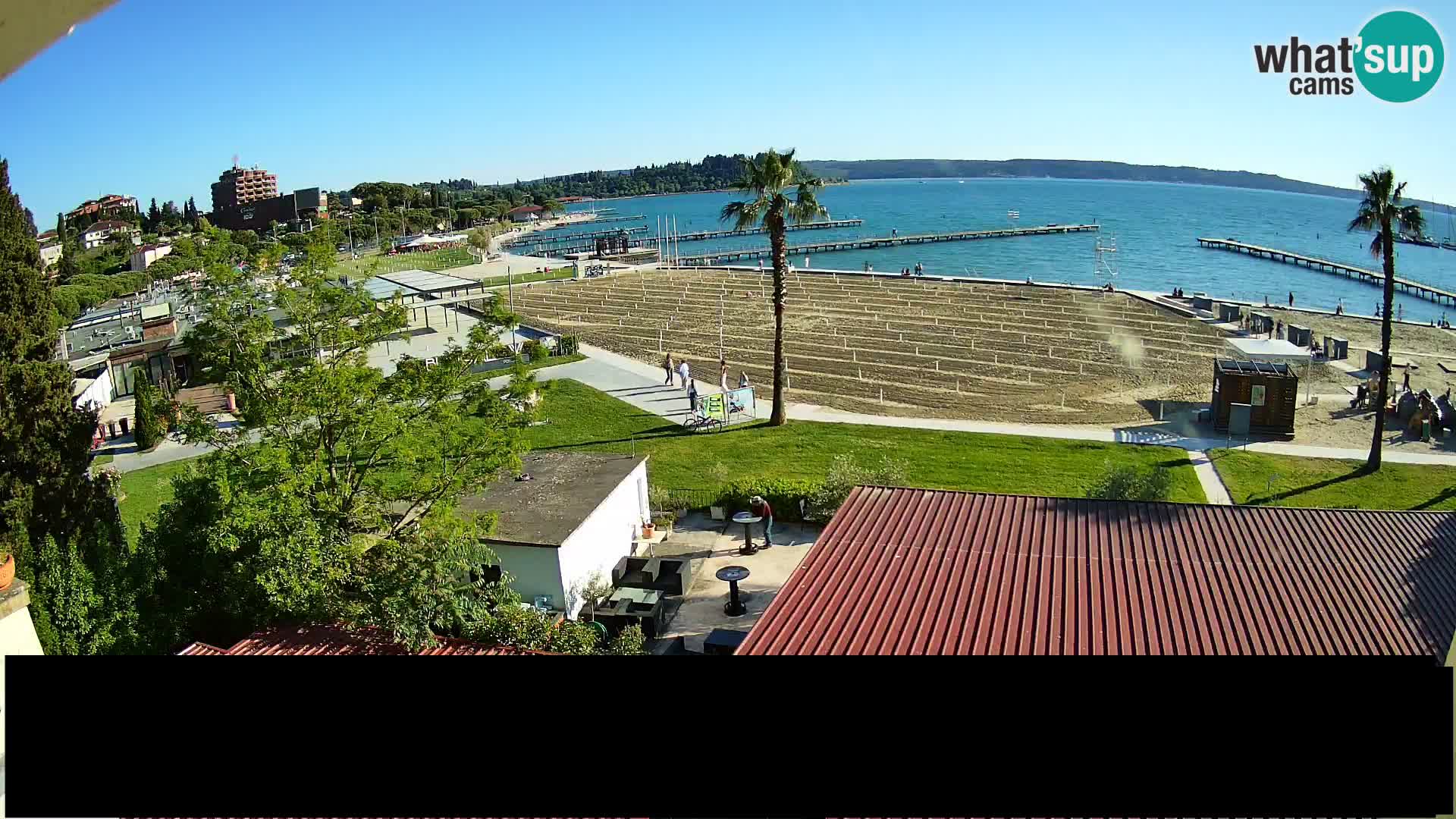Plage Portorož live cam
