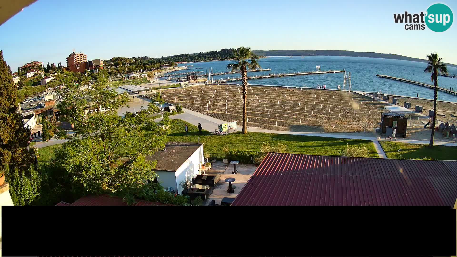 Webcam Live Playa de Portorož