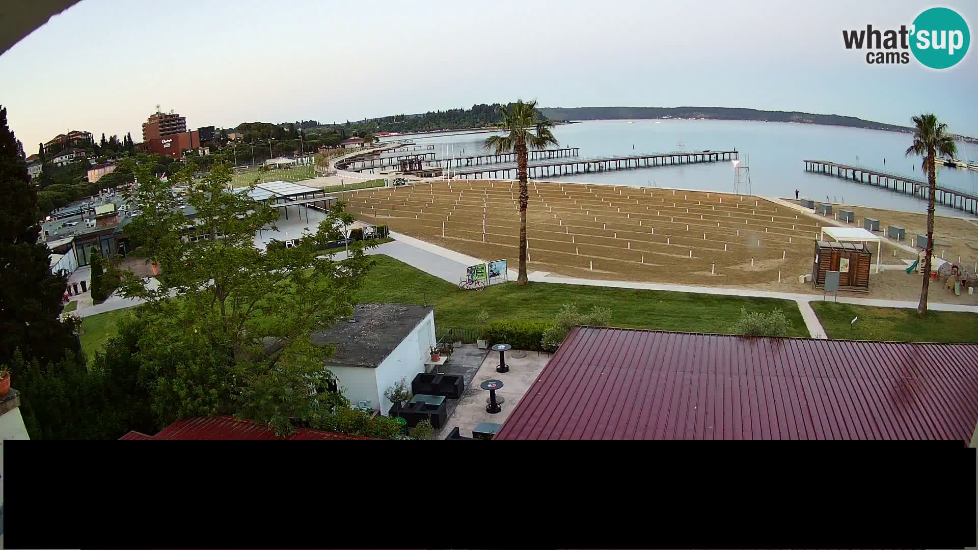 Kamera v živo Portorož plaža – Bungalow