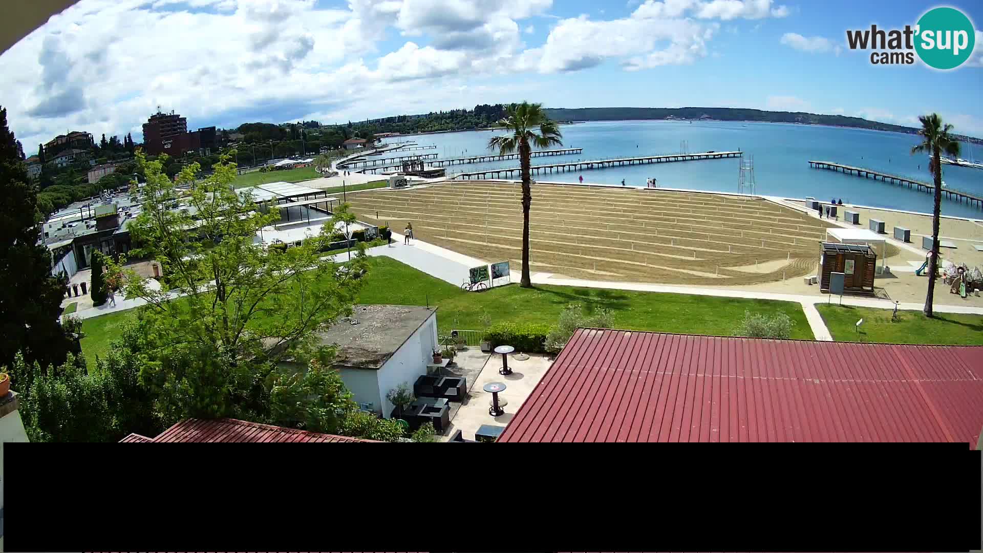 Webcam Live Strand in Portorož