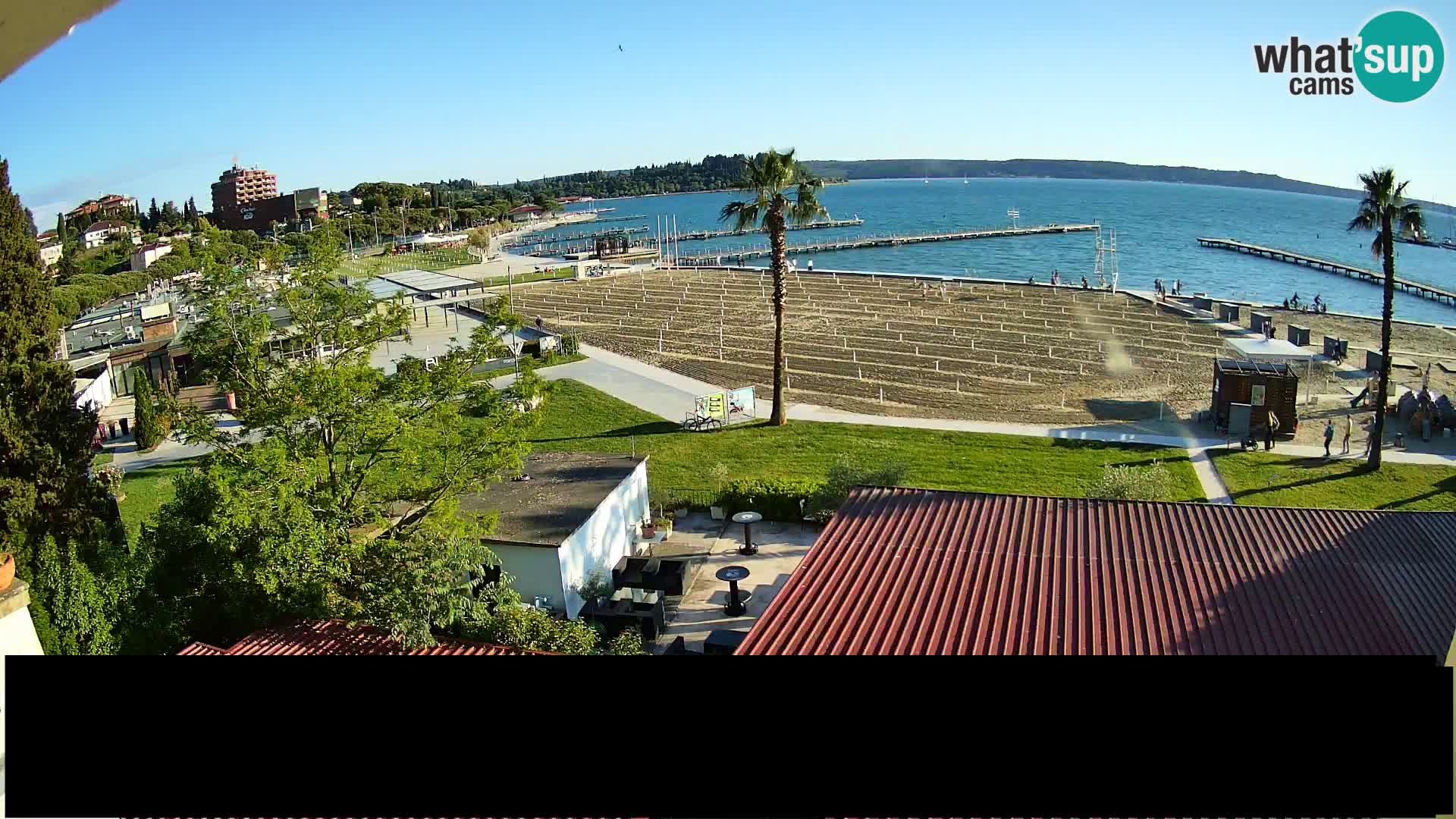 Playa Portorož camera en vivo