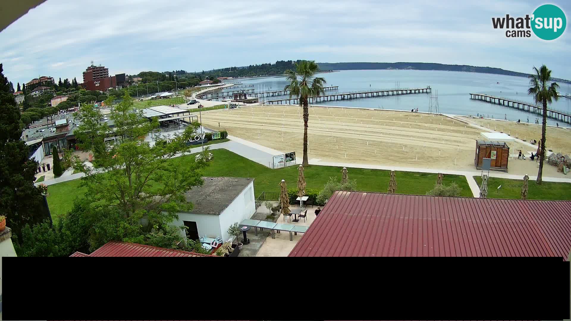 Spiaggia di Portorose live webcam