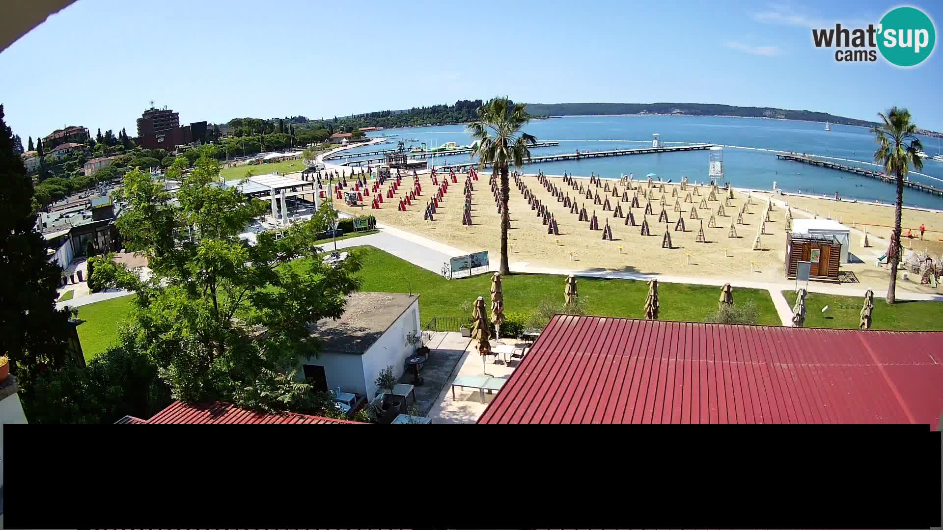Web kamera Portorož plaža – Kavarna Karamela