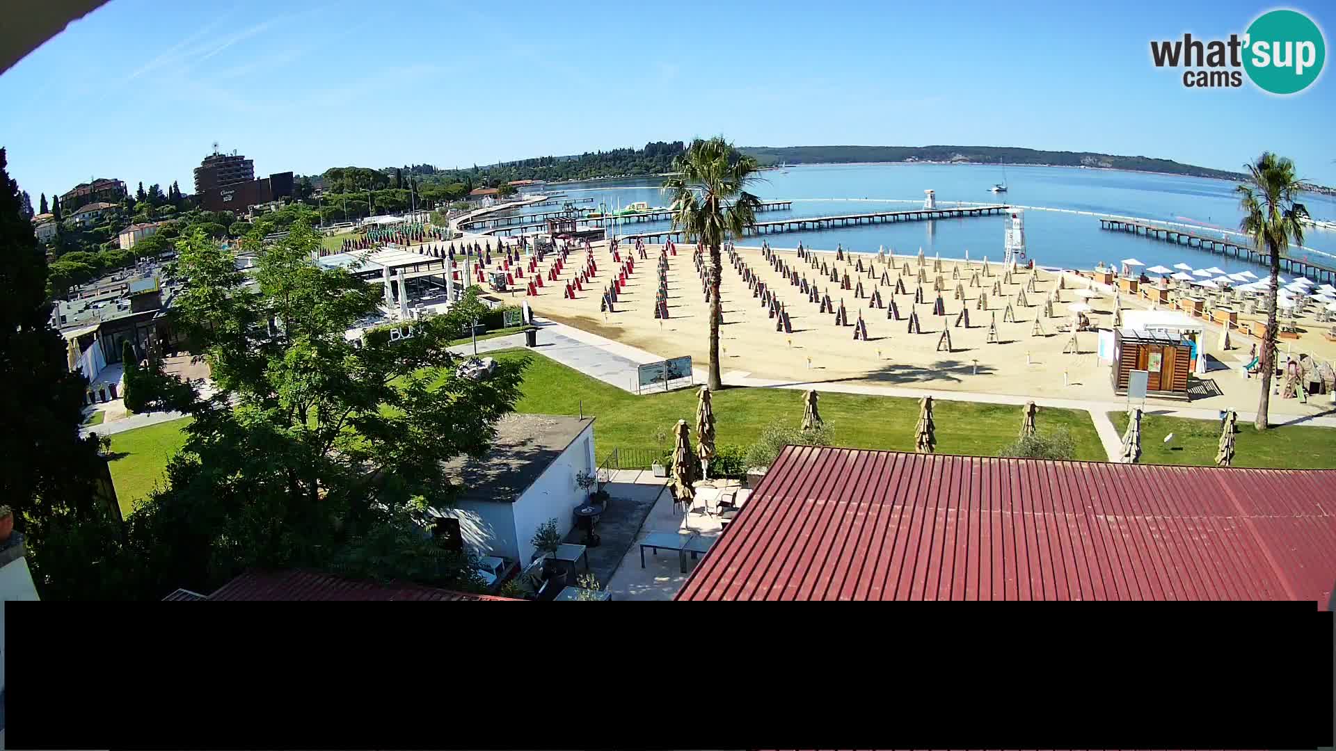Webcam Portorož Strand – Karamela bar
