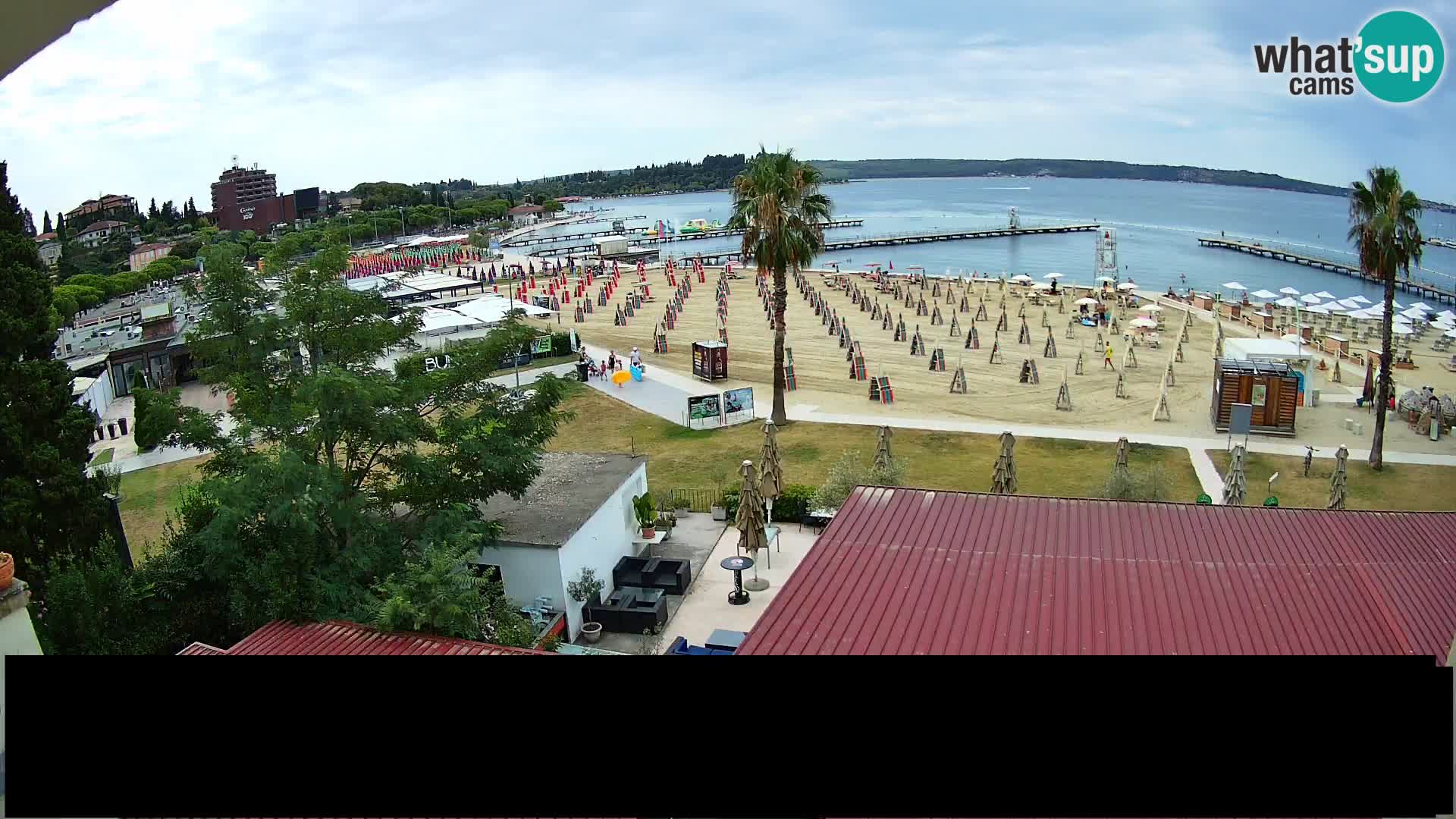 Playa Portorož camera en vivo