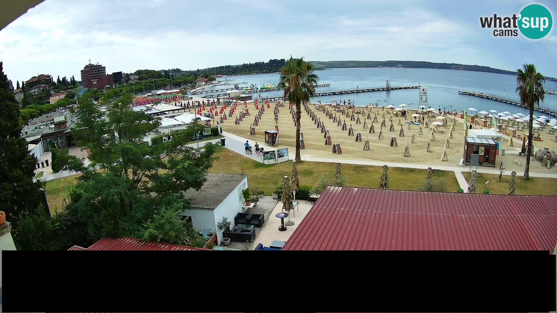 Webcam live Playa Portorož – Caffe Karamela