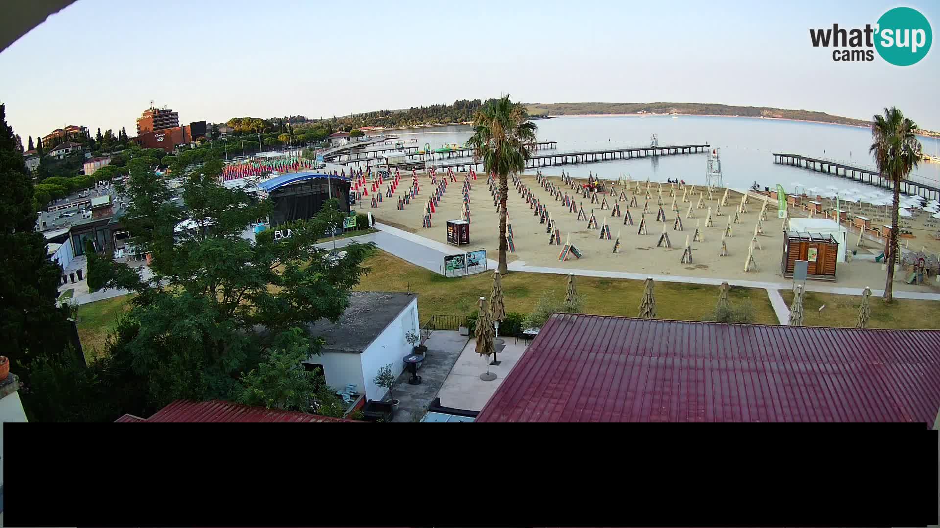 Playa Portorož camera en vivo