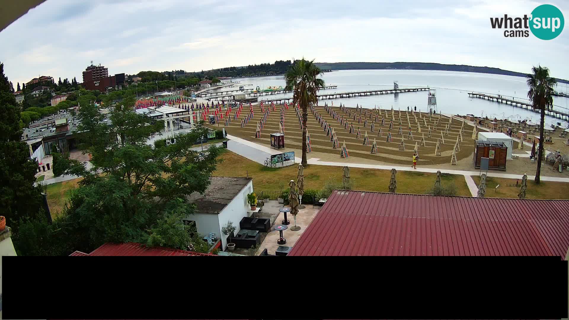 Webcam live Plage Portorož – Caffe Karamela