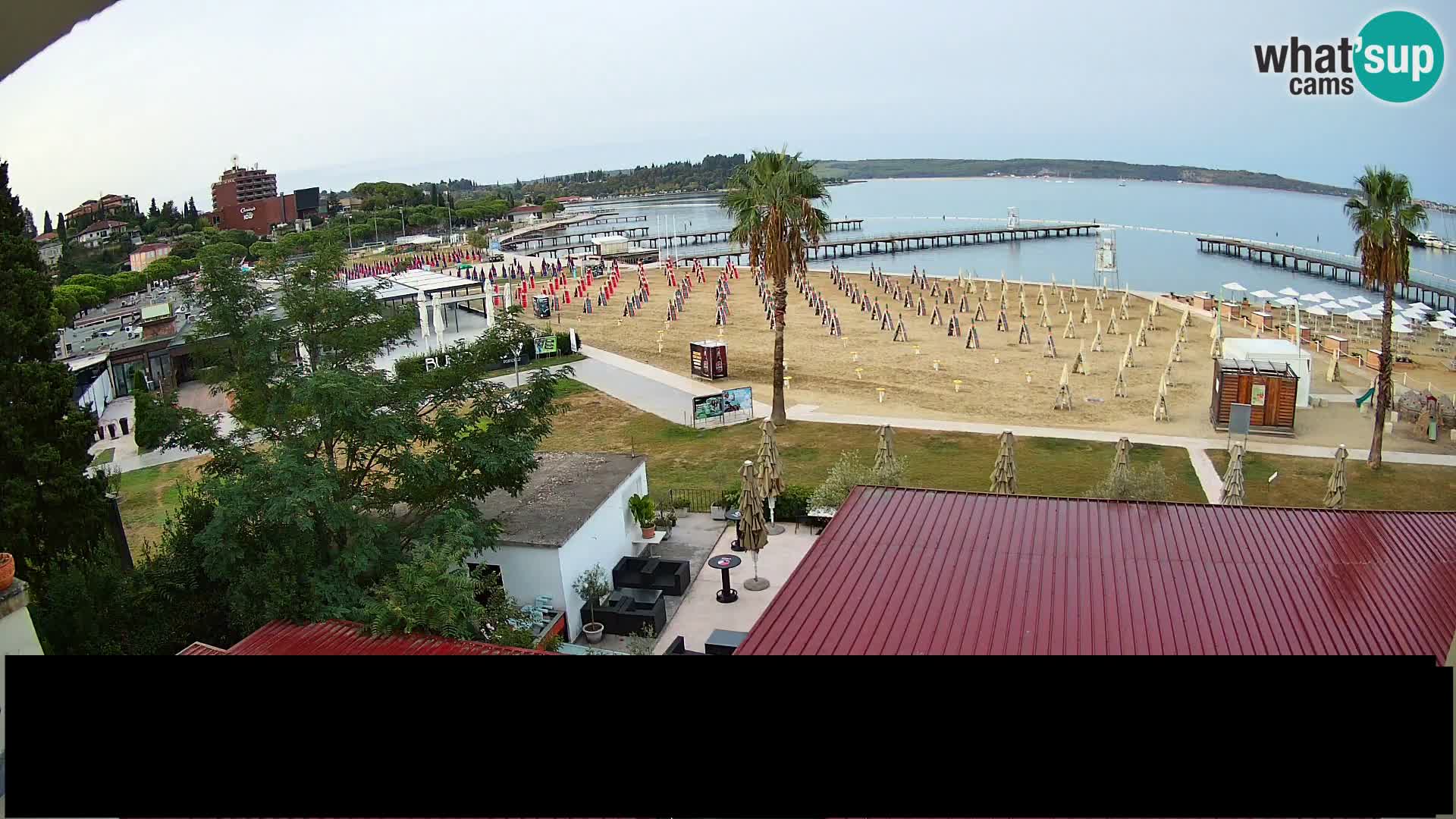 Webcam Live Playa de Portorož