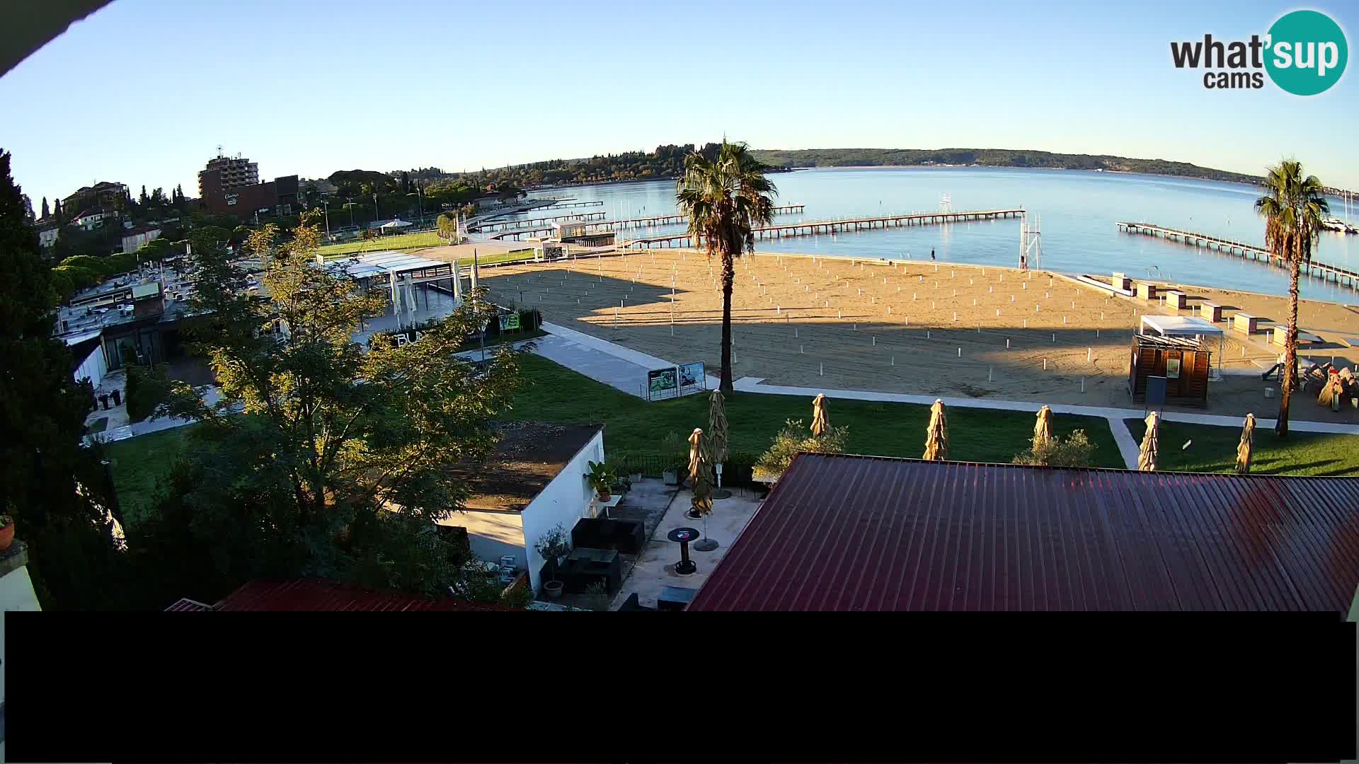 Webcam Live Playa de Portorož