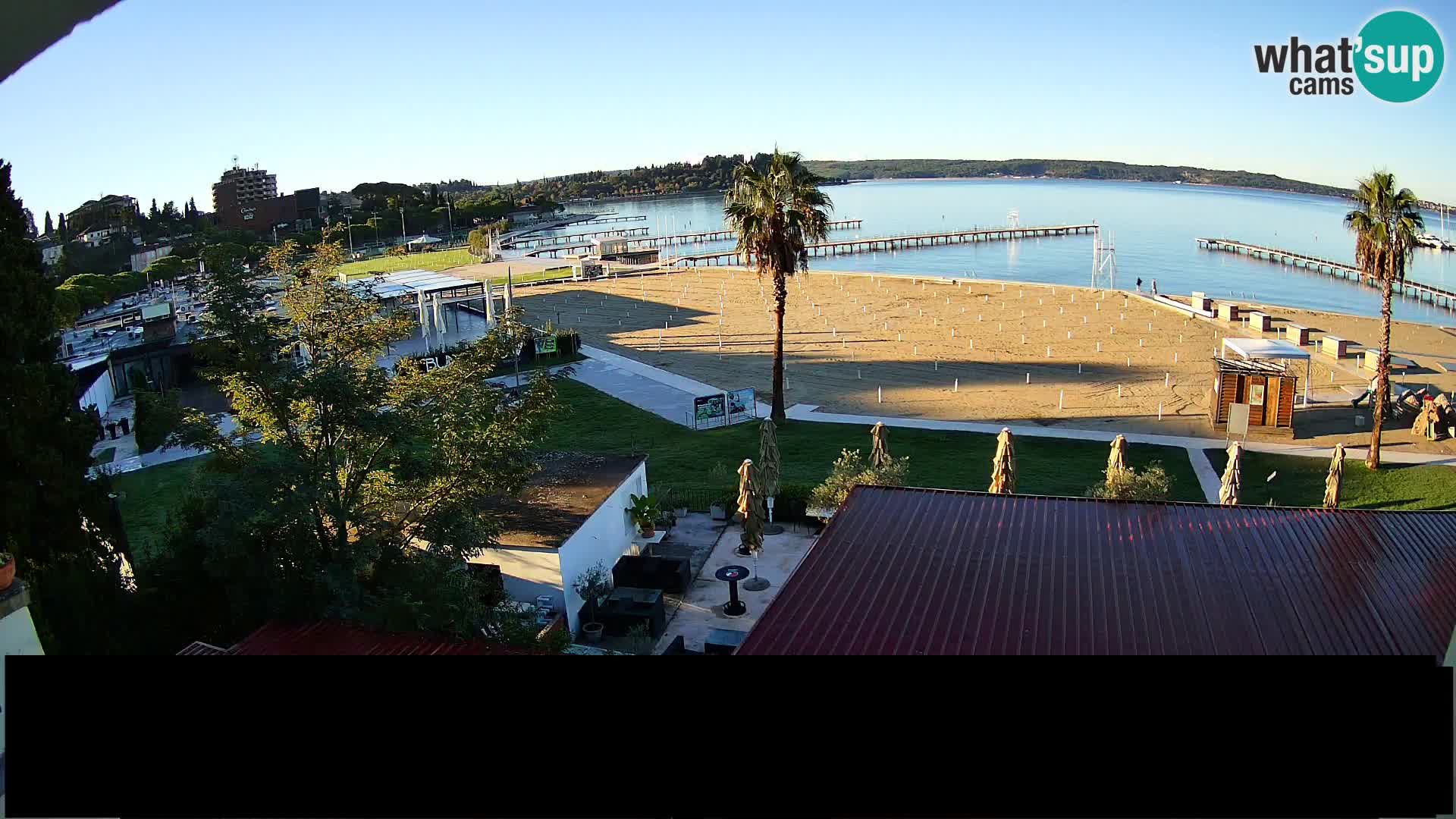 Spiaggia di Portorose live webcam