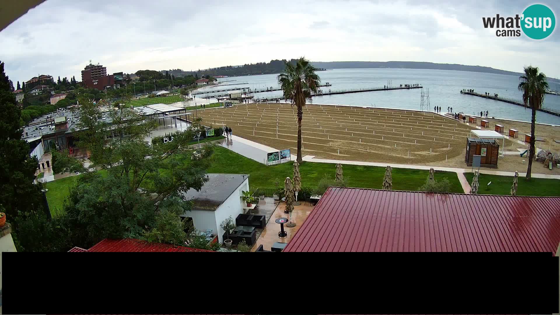 Playa Portorož camera en vivo