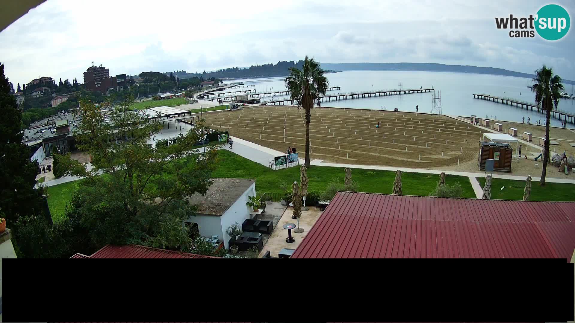 Spiaggia di Portorose live webcam