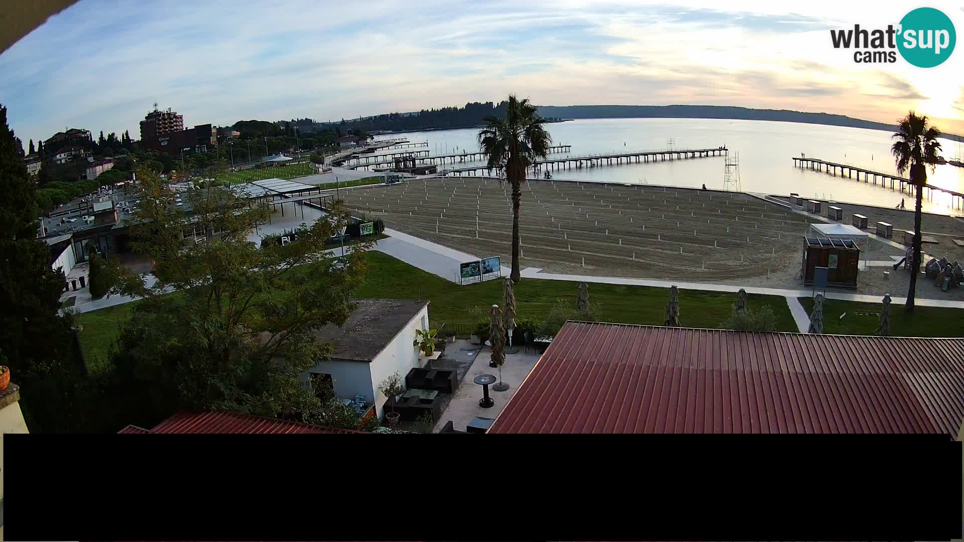 Webcam live Playa Portorož – Caffe Karamela