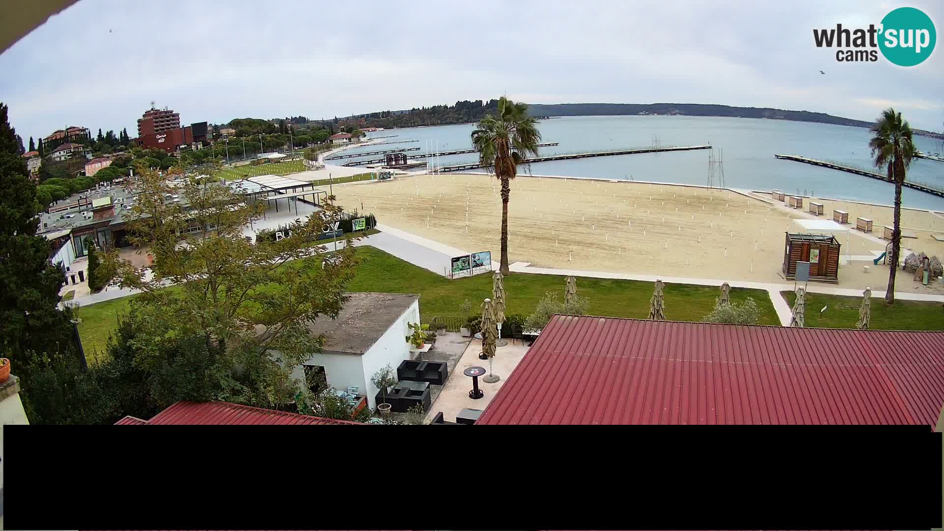 Playa Portorož camera en vivo