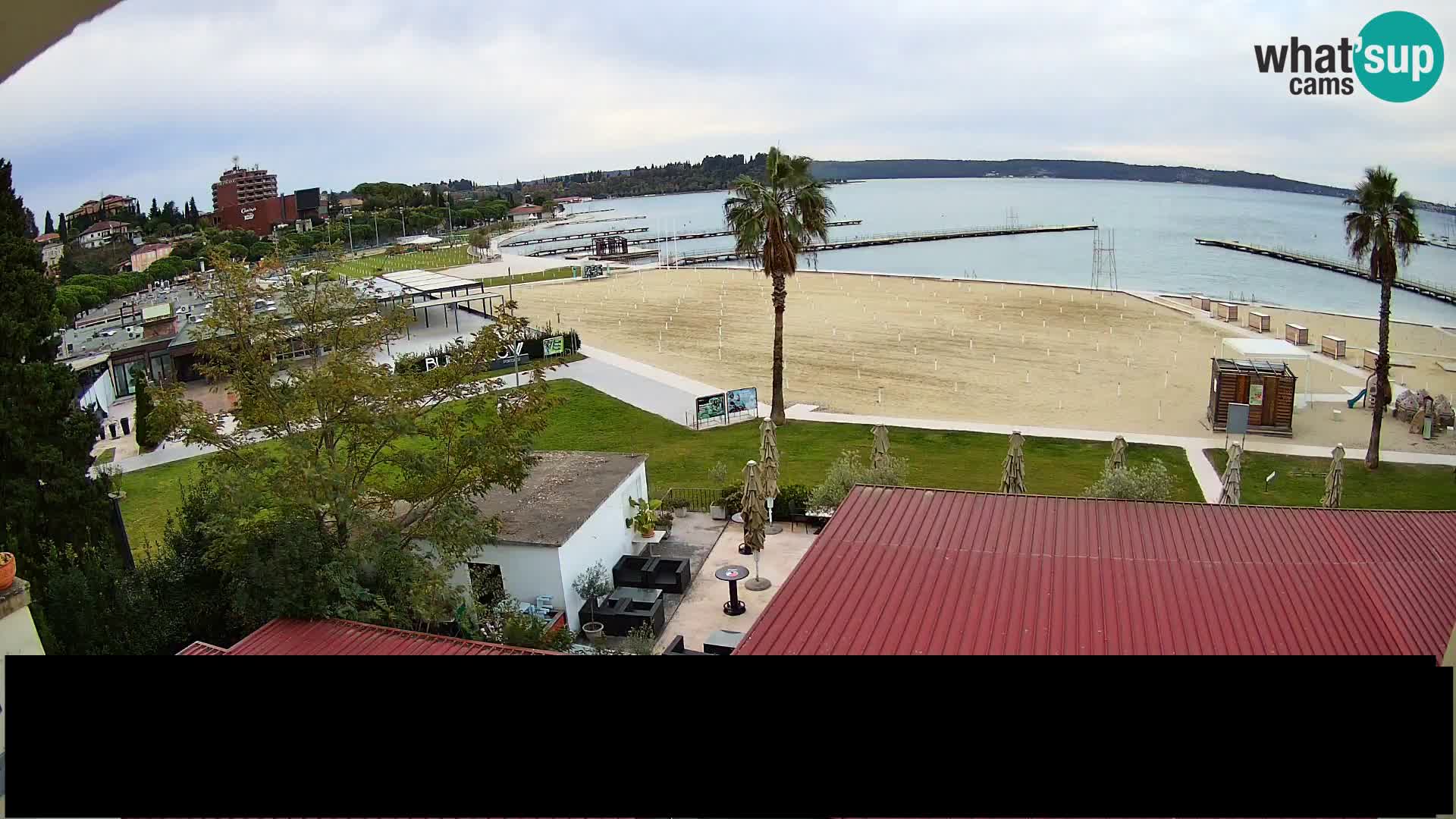 Webcam Live Playa de Portorož