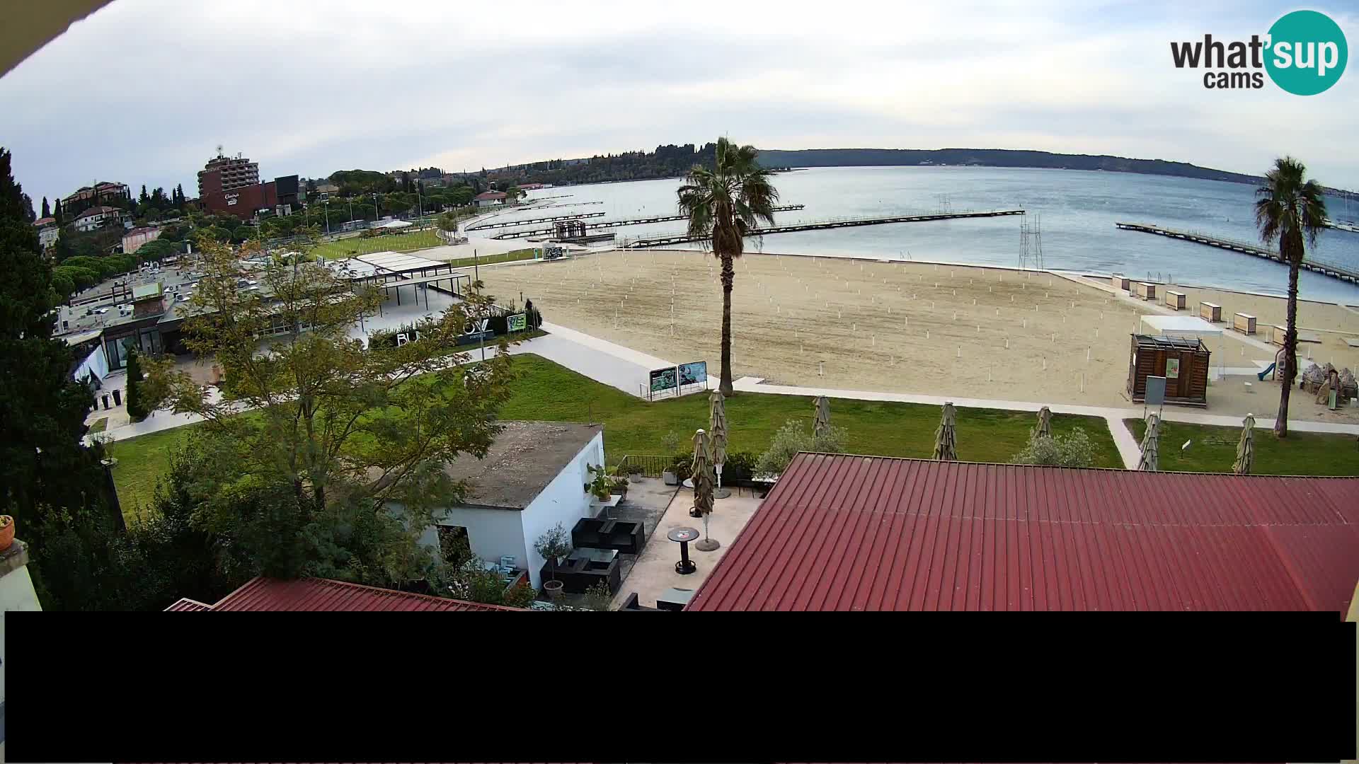 Playa Portorož camera en vivo