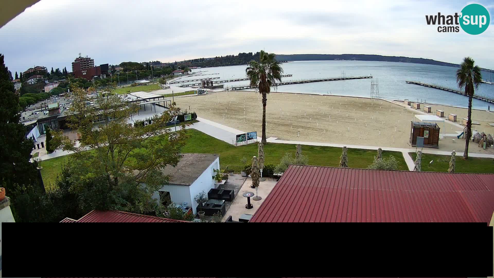 Spiaggia di Portorose live webcam