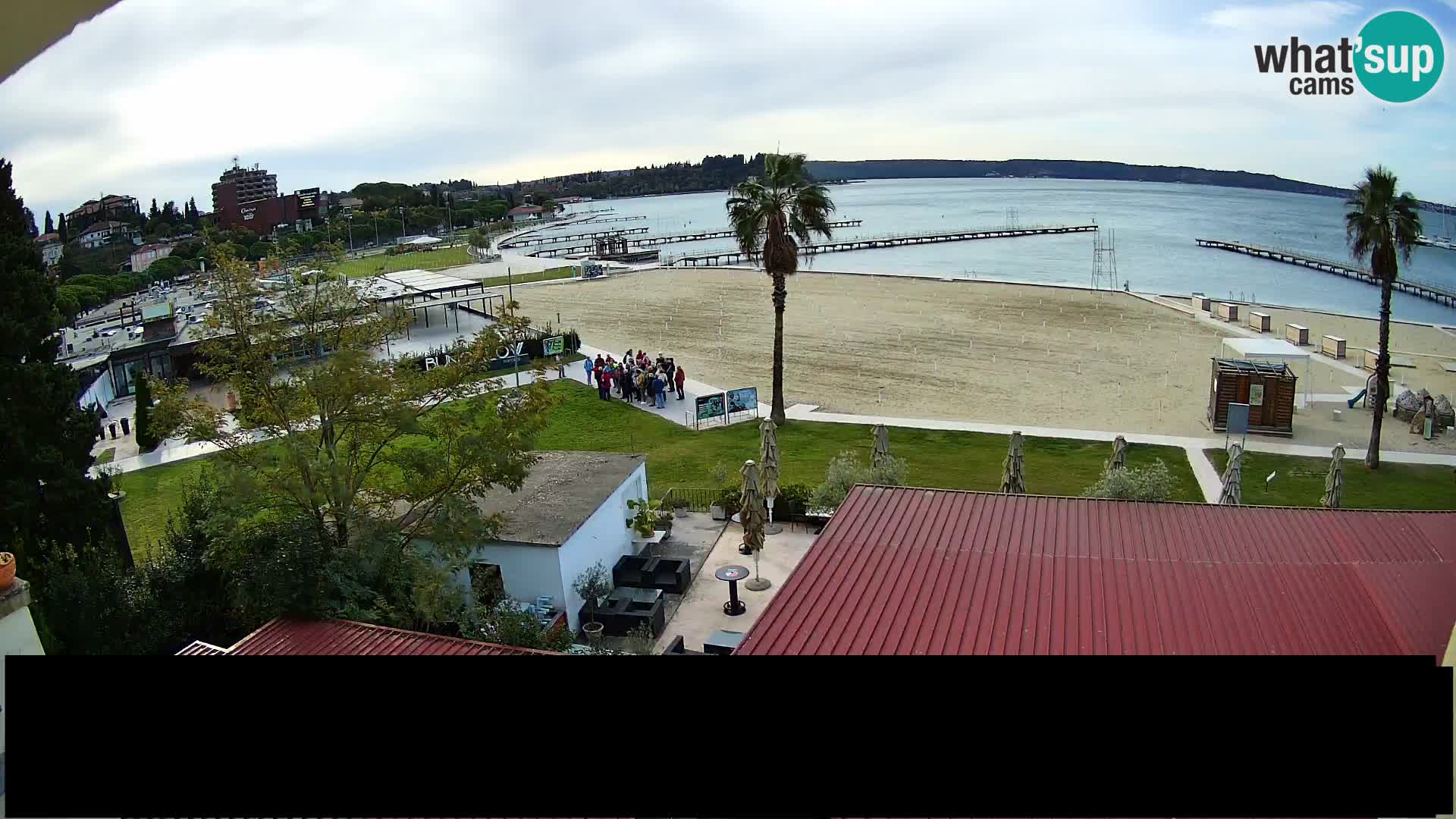 Spiaggia di Portorose live webcam