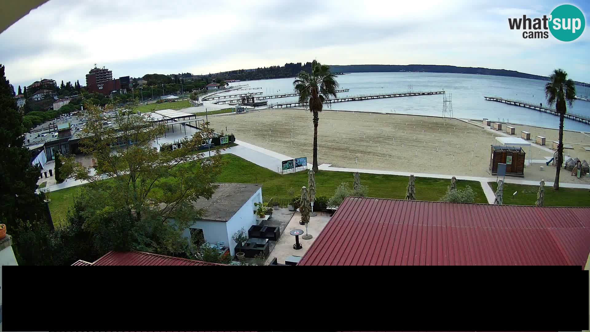 Spiaggia di Portorose live webcam