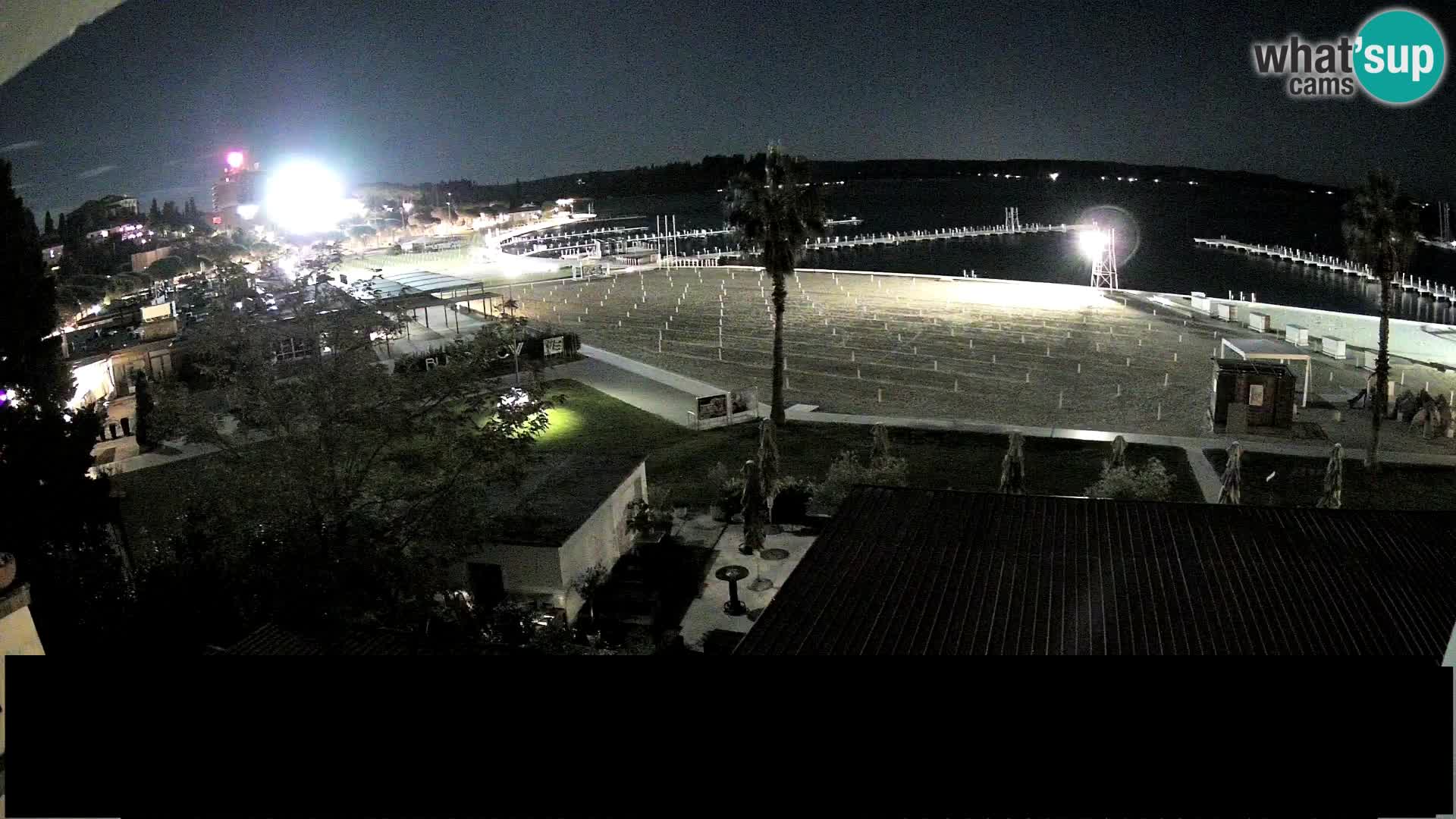 Spiaggia di Portorose live webcam