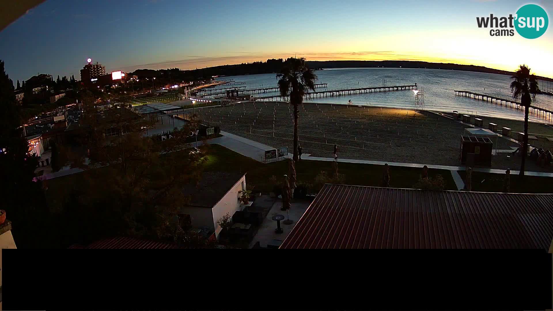 Spiaggia di Portorose live webcam