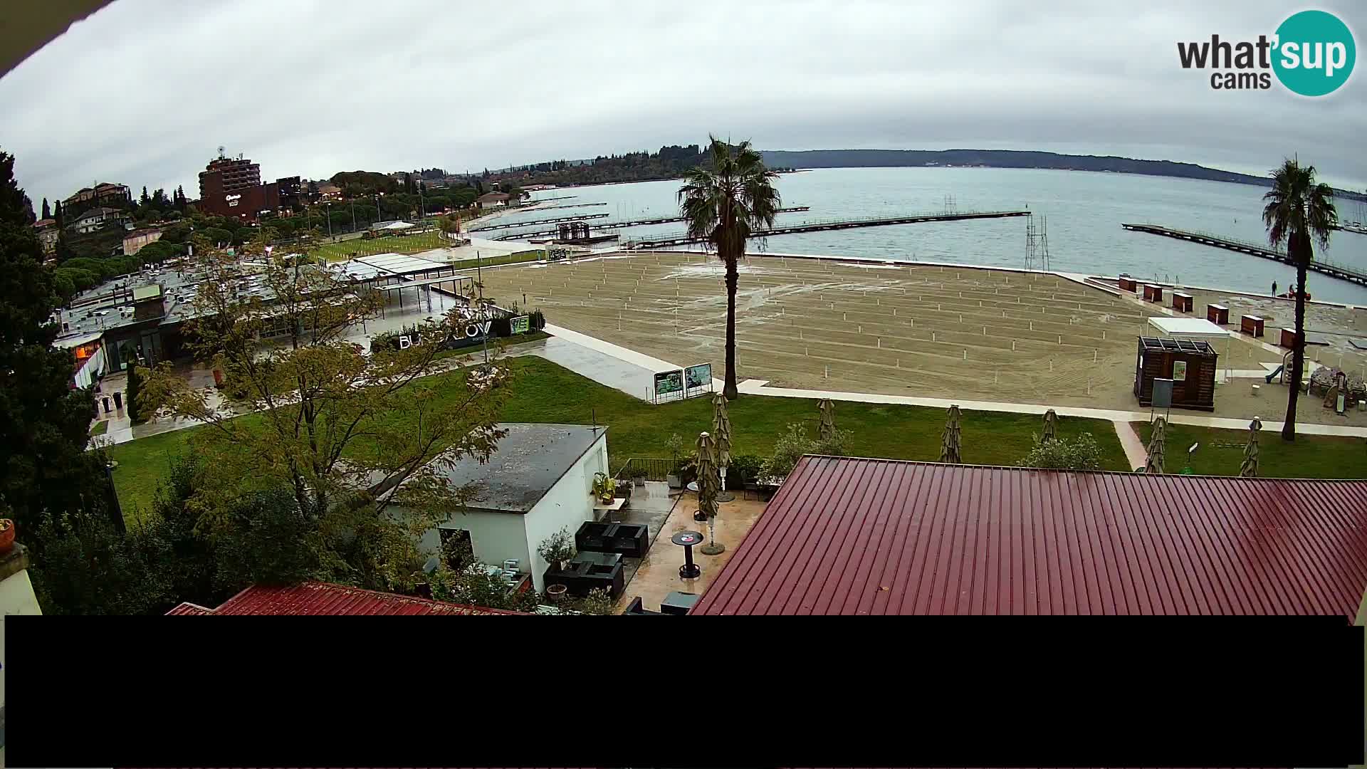 Webcam live Playa Portorož – Caffe Karamela