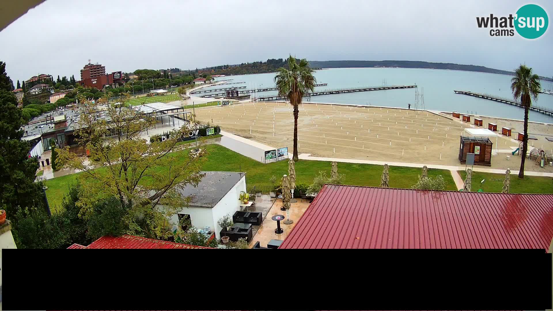 Webcam live Playa Portorož – Caffe Karamela