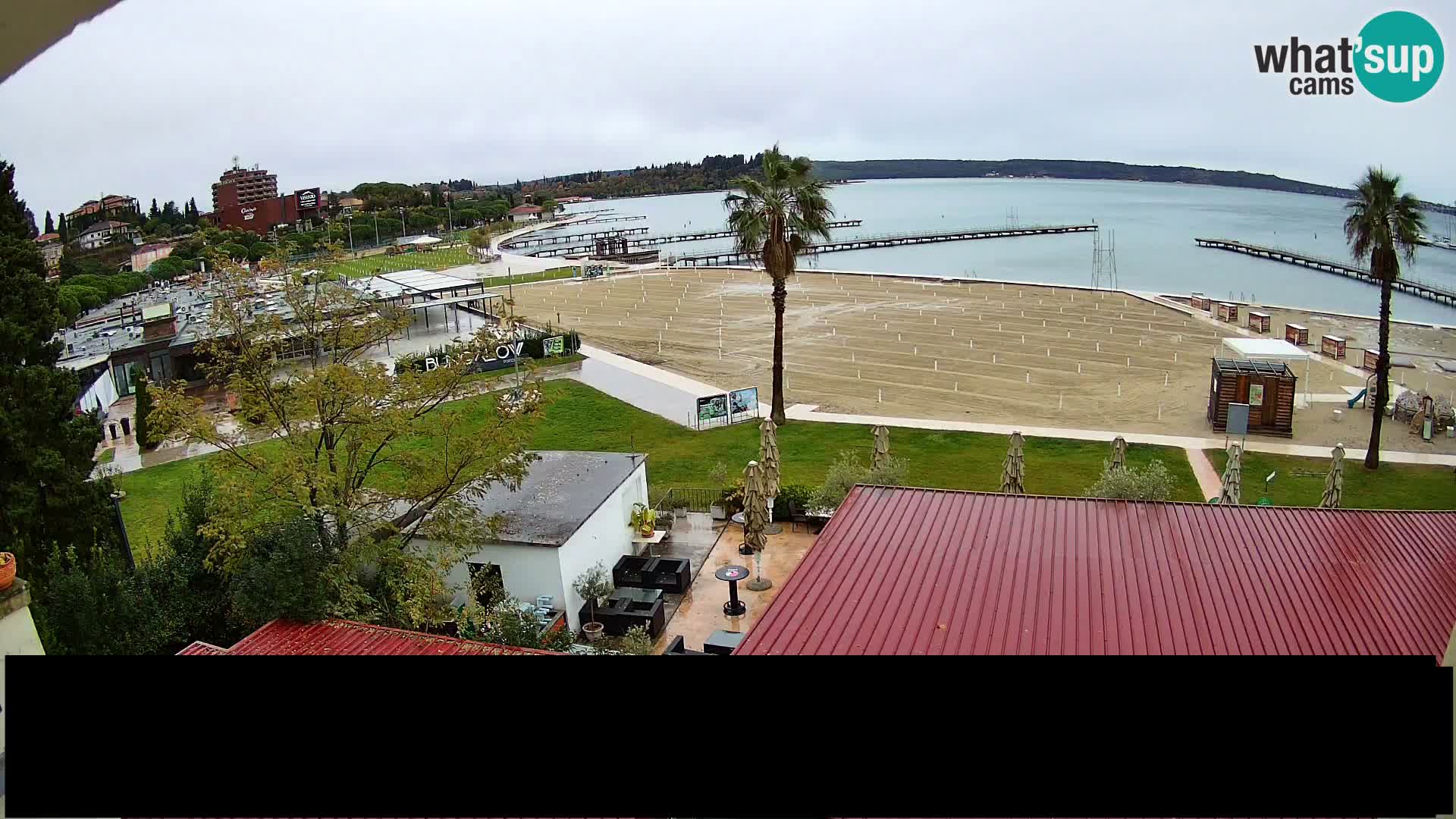 Playa Portorož camera en vivo