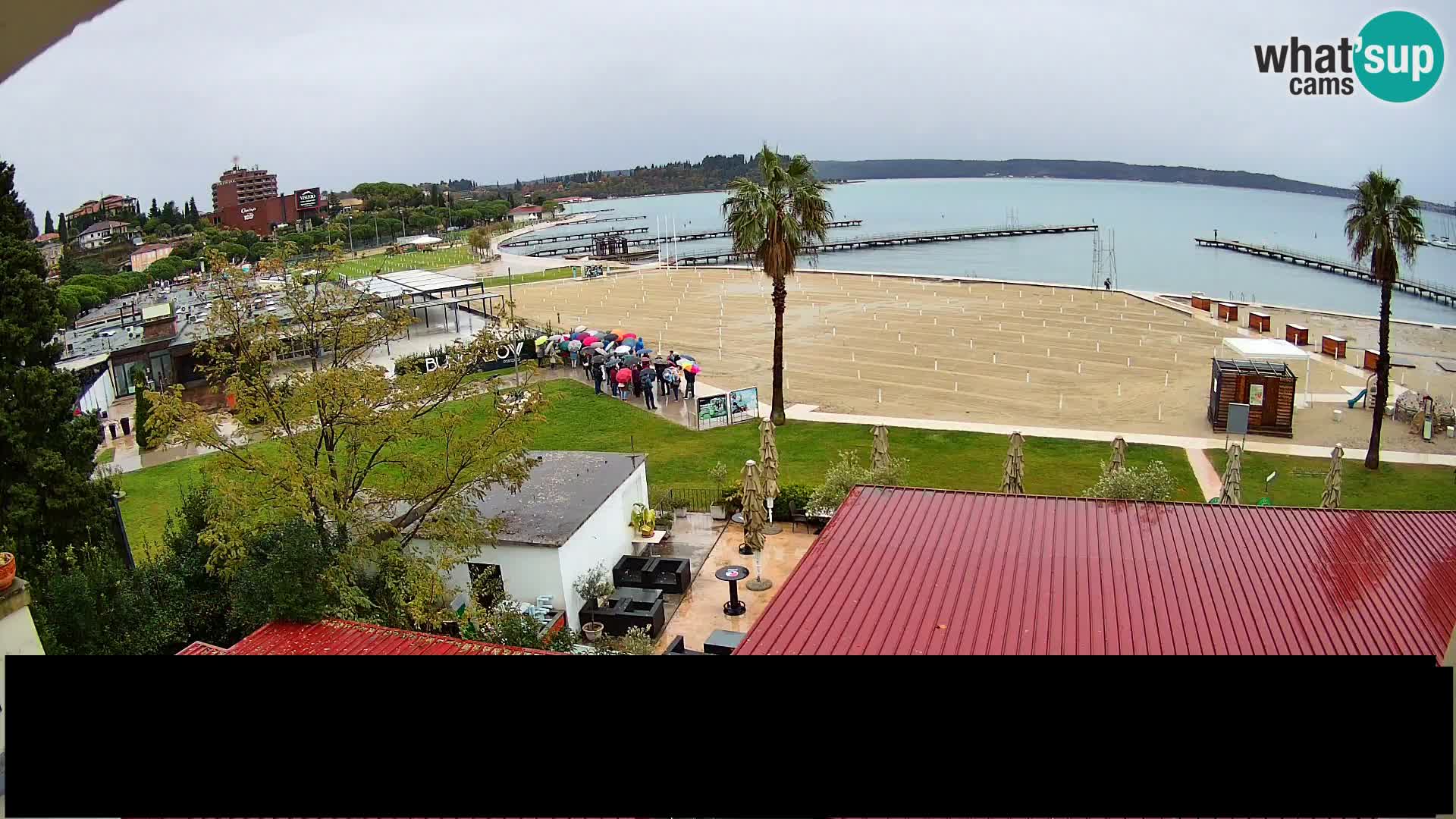 Spiaggia di Portorose live webcam