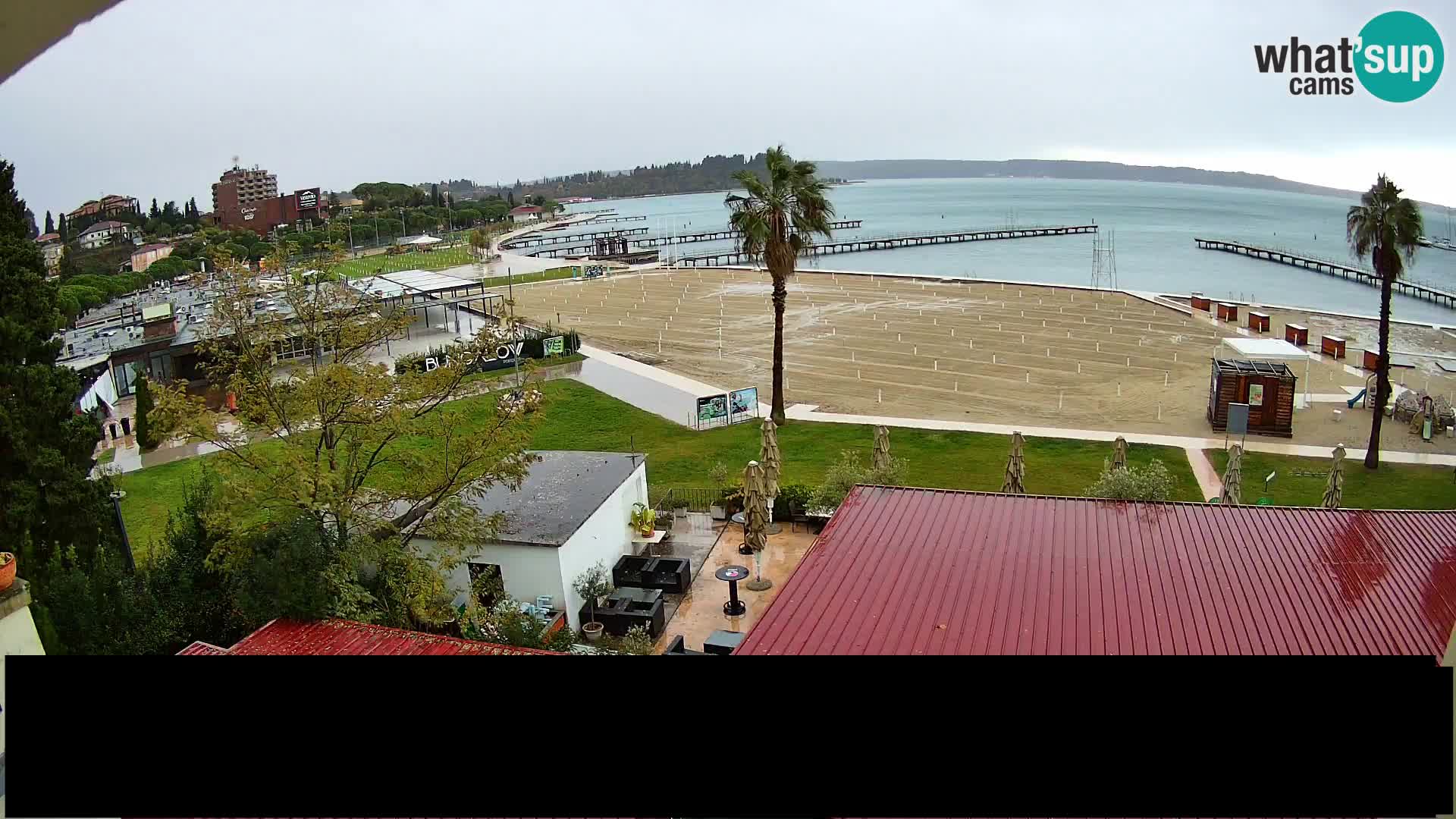 Spiaggia di Portorose live webcam