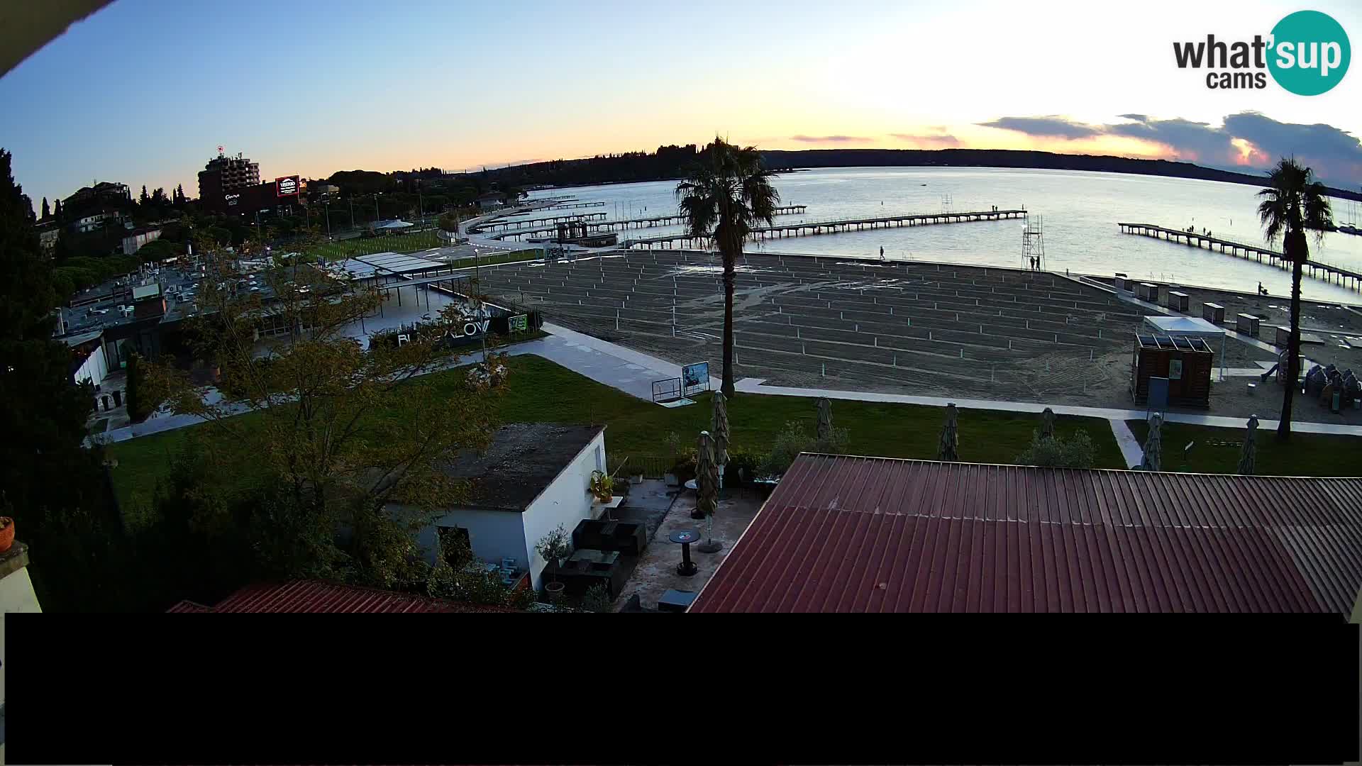 Webcam live Playa Portorož – Caffe Karamela