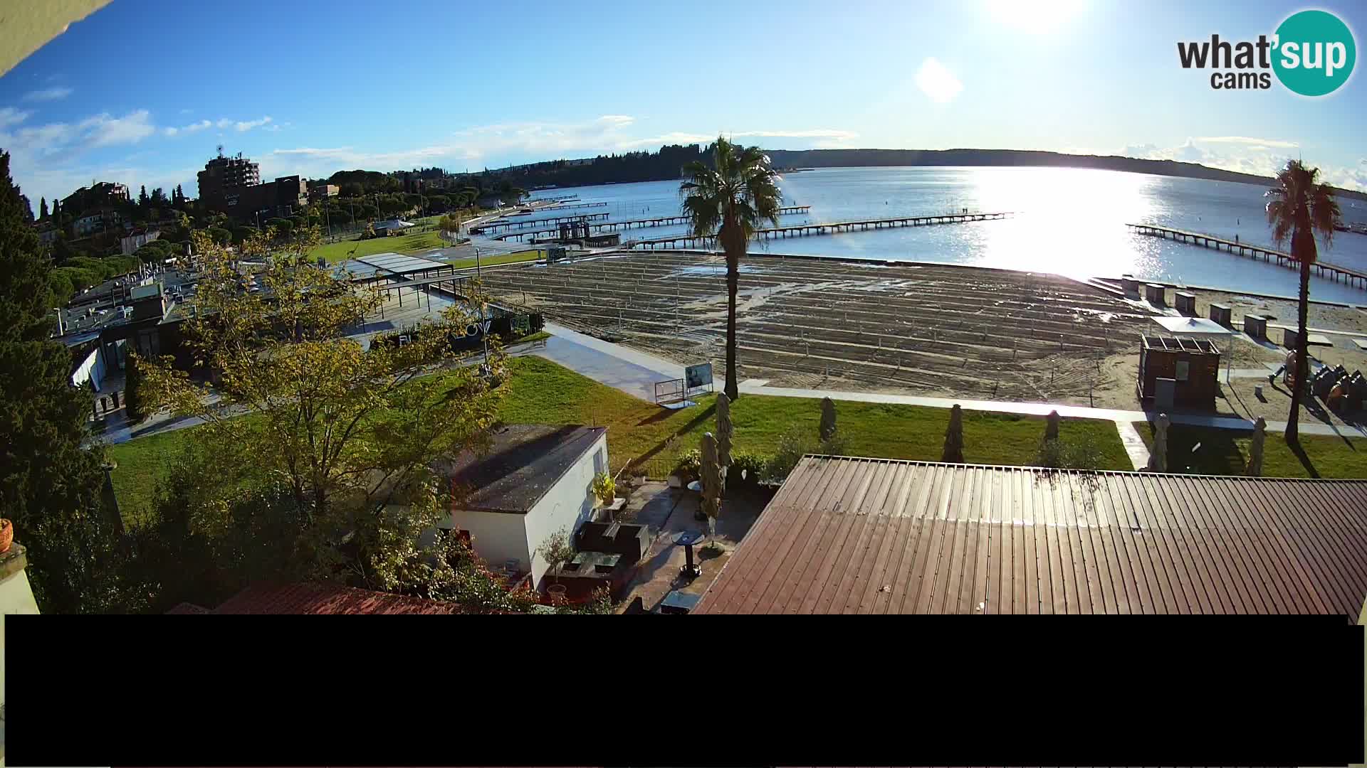 Webcam live Playa Portorož – Caffe Karamela