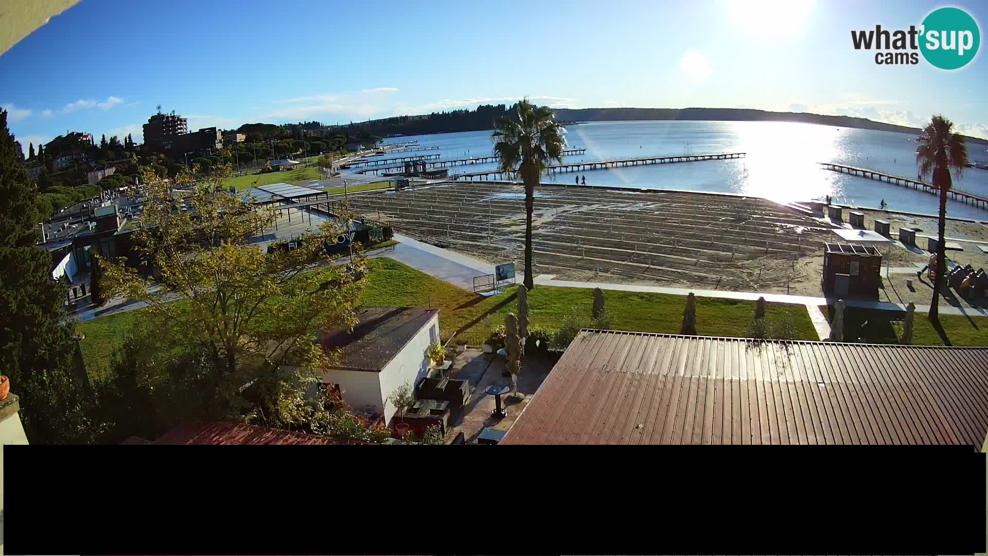 Webcam live Playa Portorož – Caffe Karamela