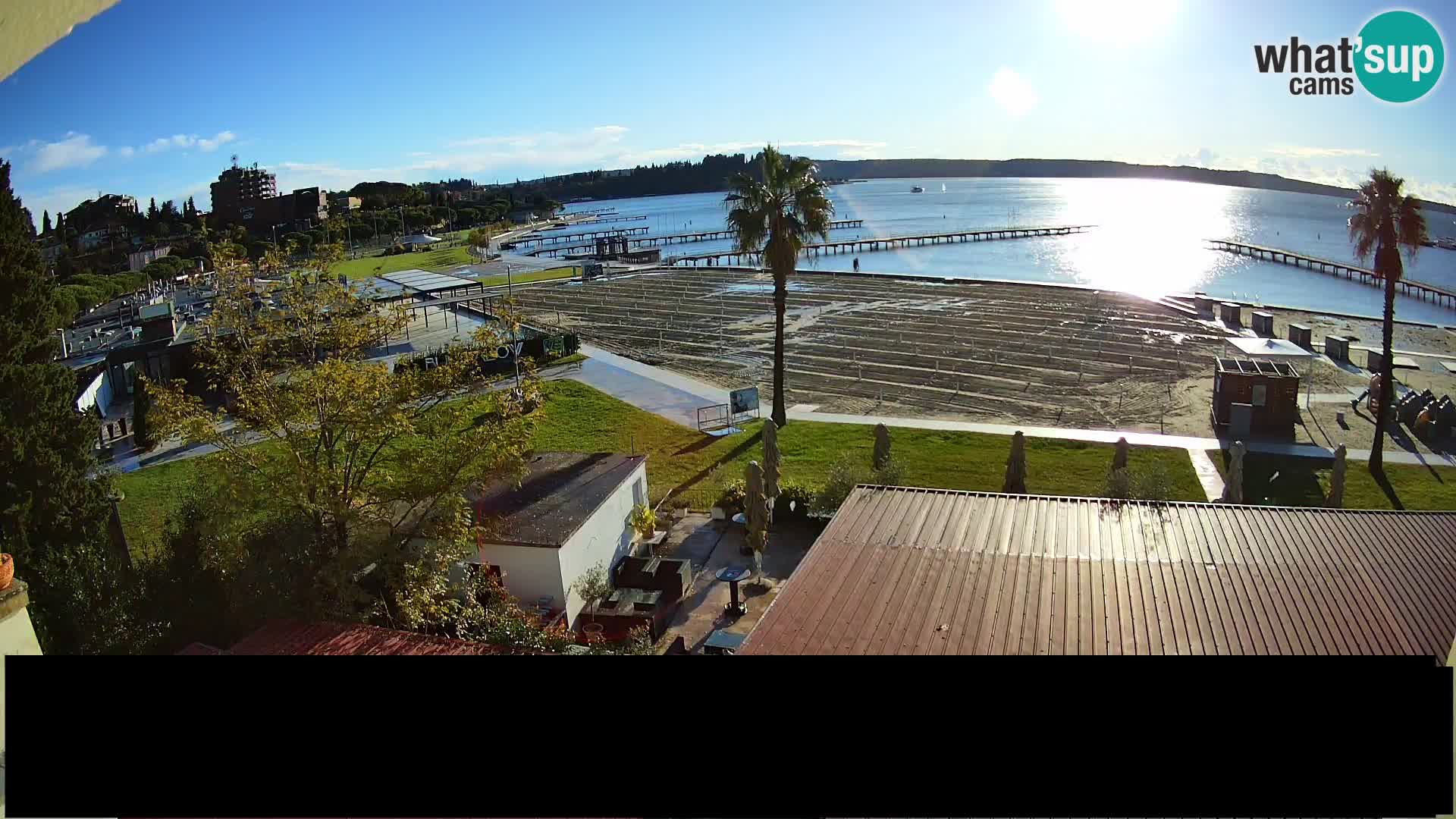 Webcam live Playa Portorož – Caffe Karamela