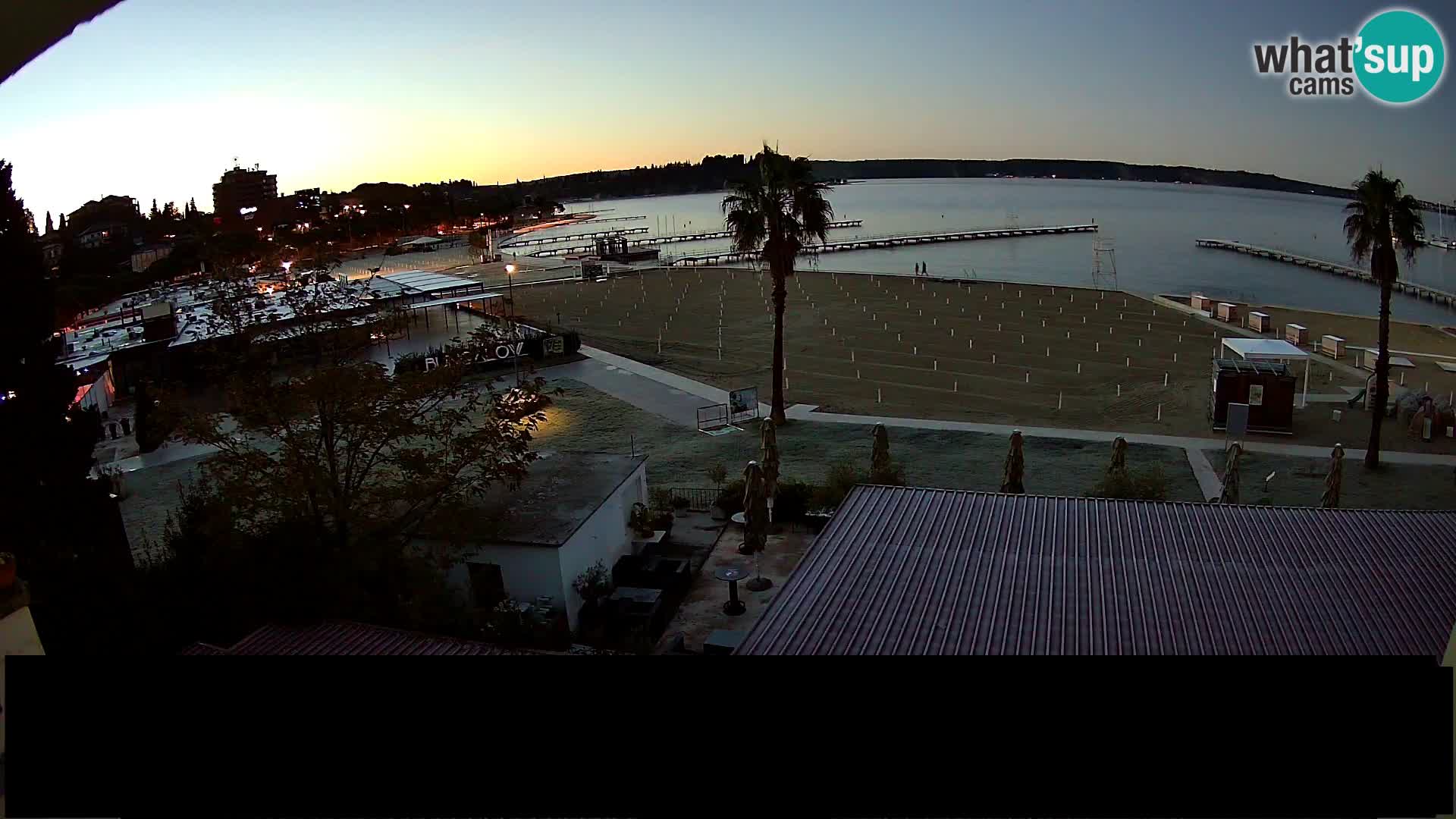 Spiaggia di Portorose live webcam