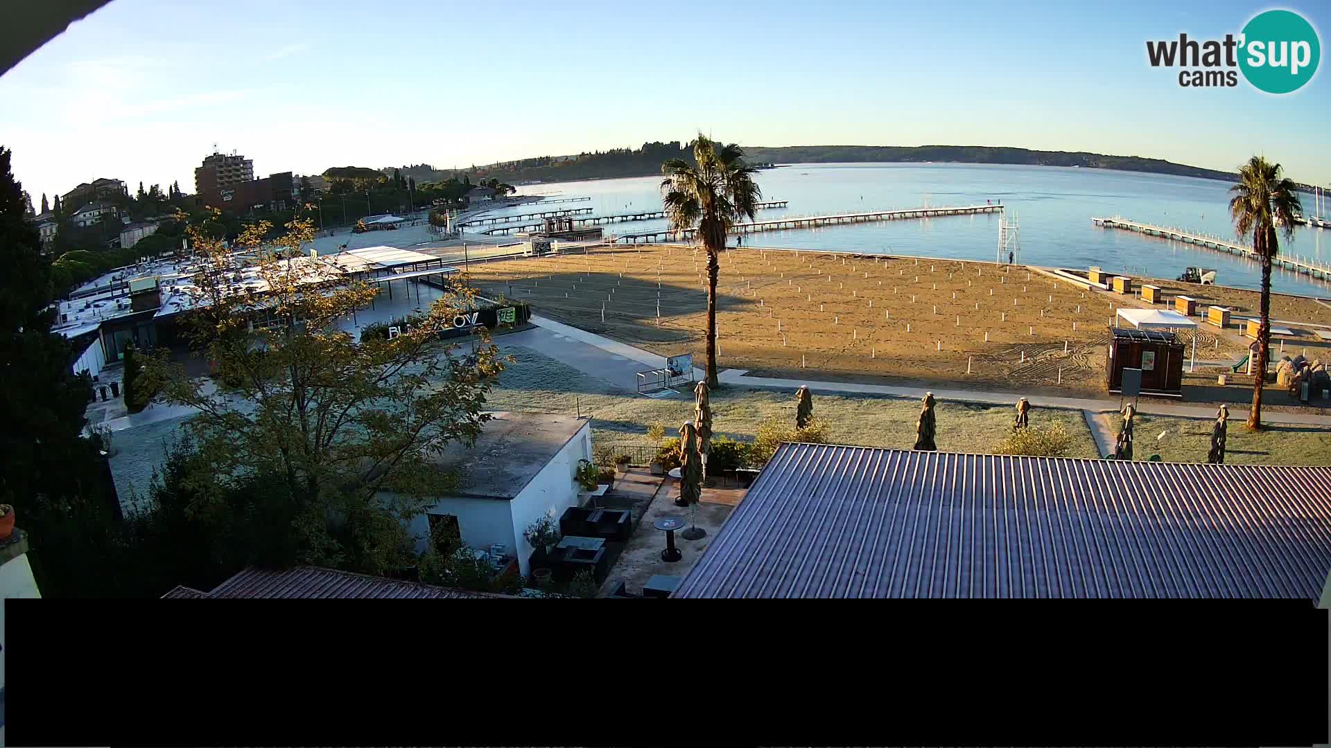 Webcam live Playa Portorož – Caffe Karamela