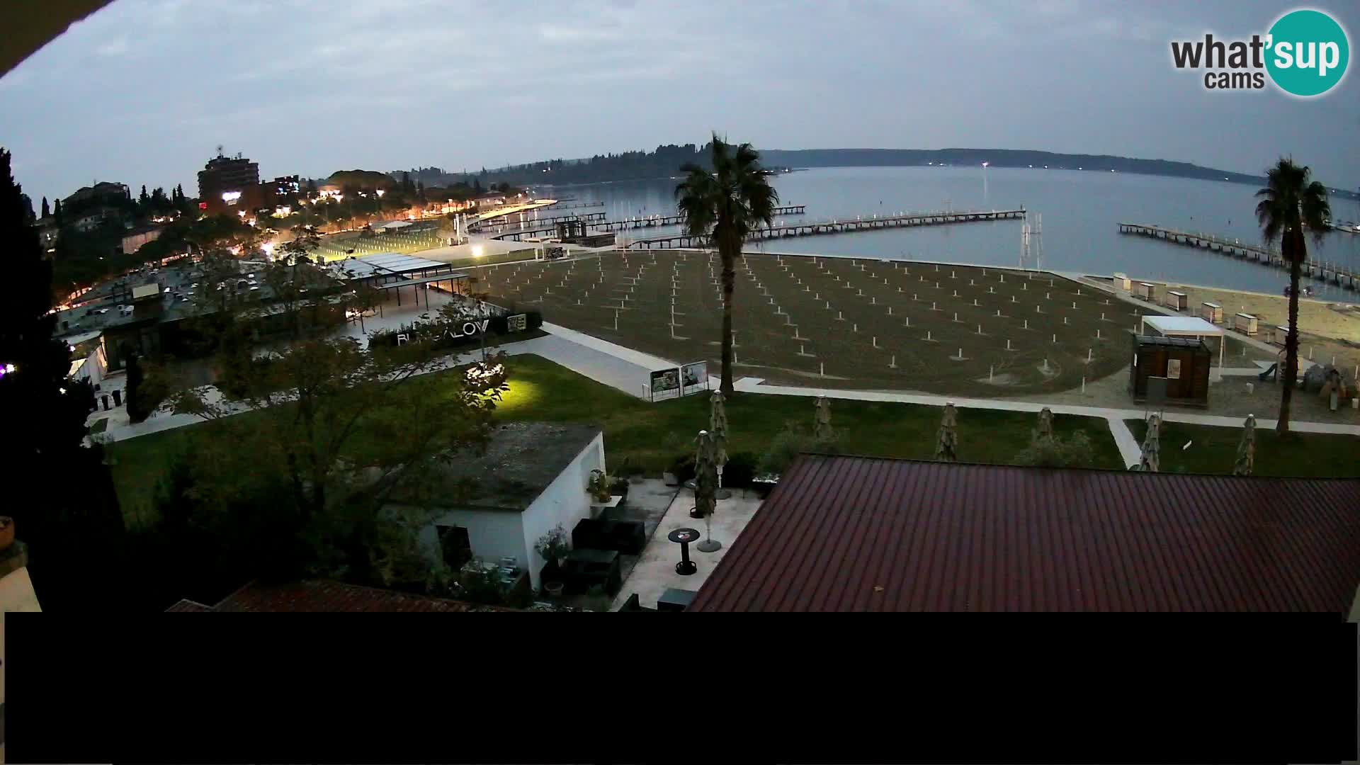 Playa Portorož camera en vivo