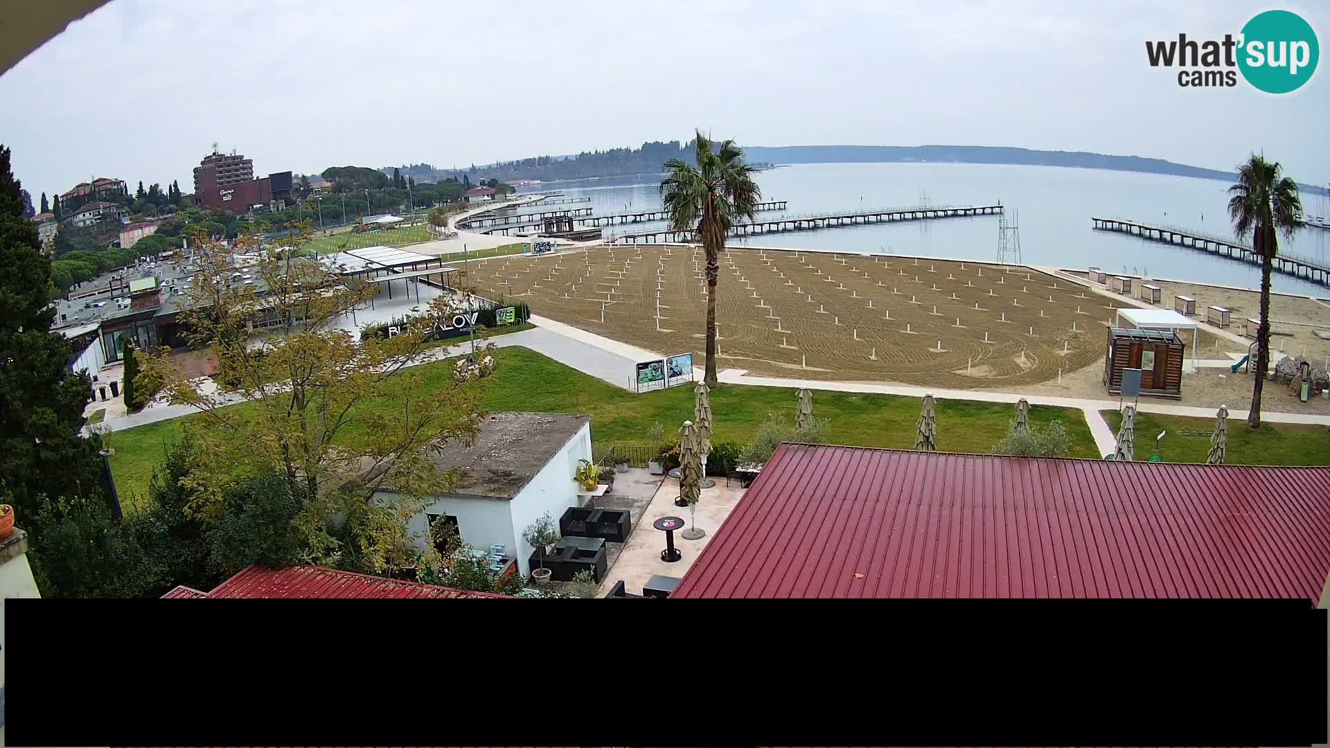 Webcam live Playa Portorož – Caffe Karamela