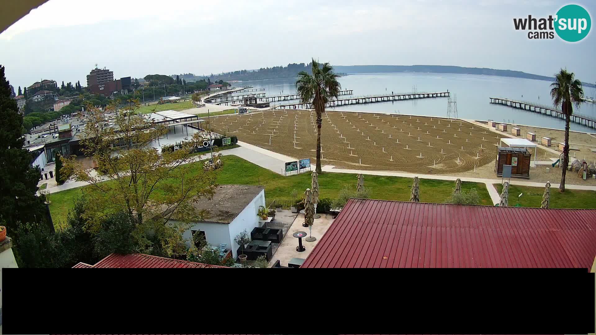 Kamera v živo Portorož plaža – Bungalow