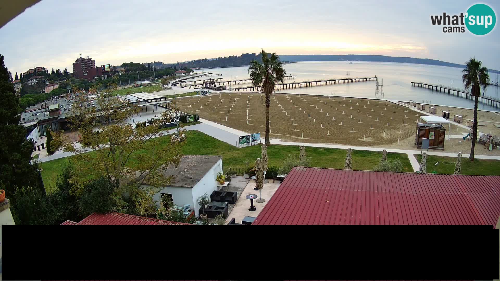 Spiaggia di Portorose live webcam