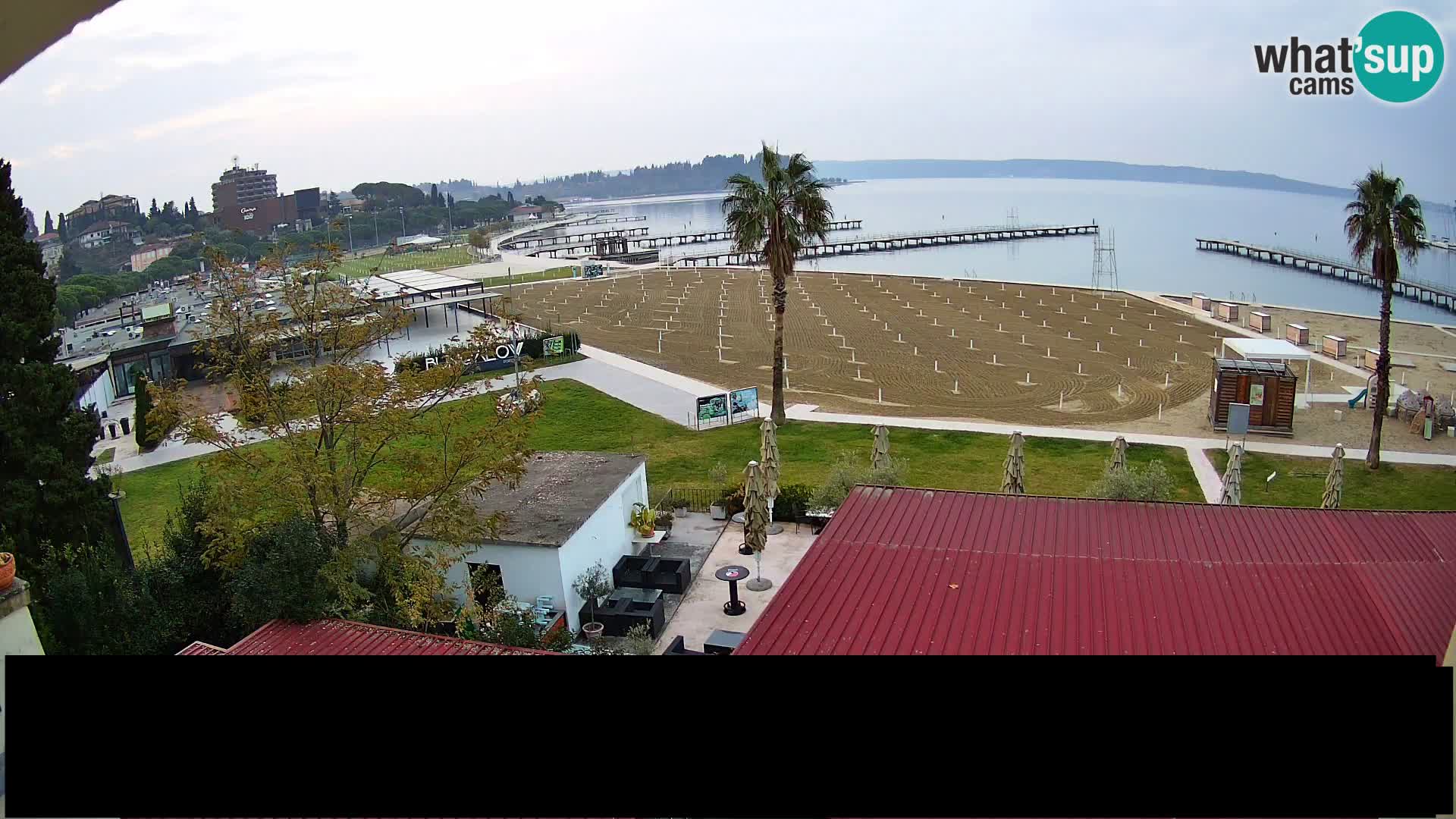 Playa Portorož camera en vivo