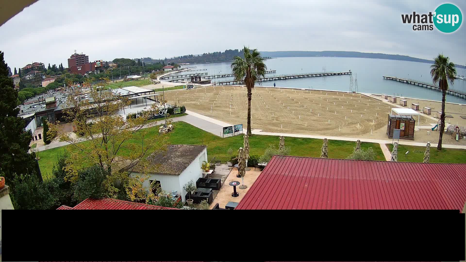 Playa Portorož camera en vivo