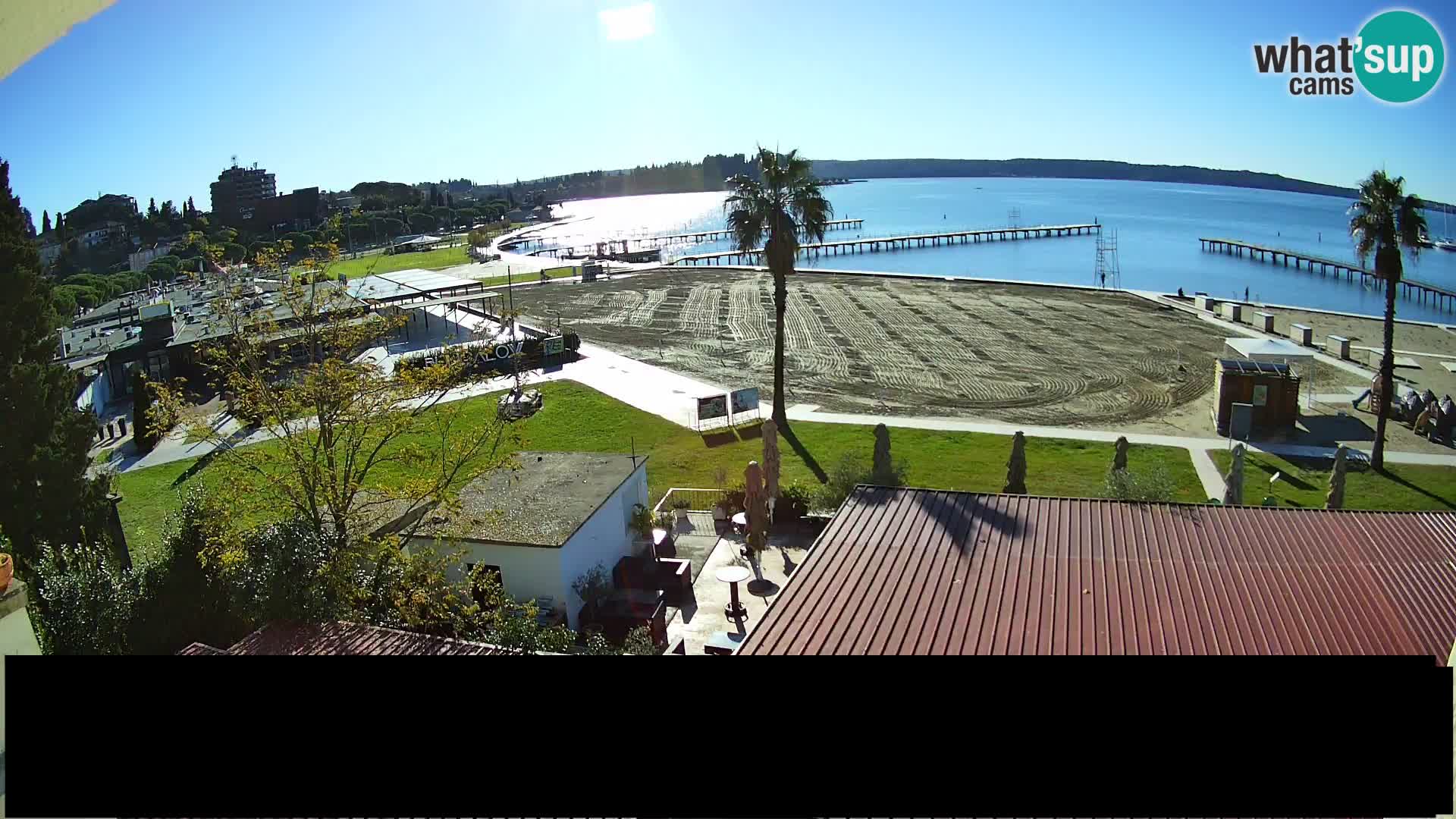 Playa Portorož camera en vivo