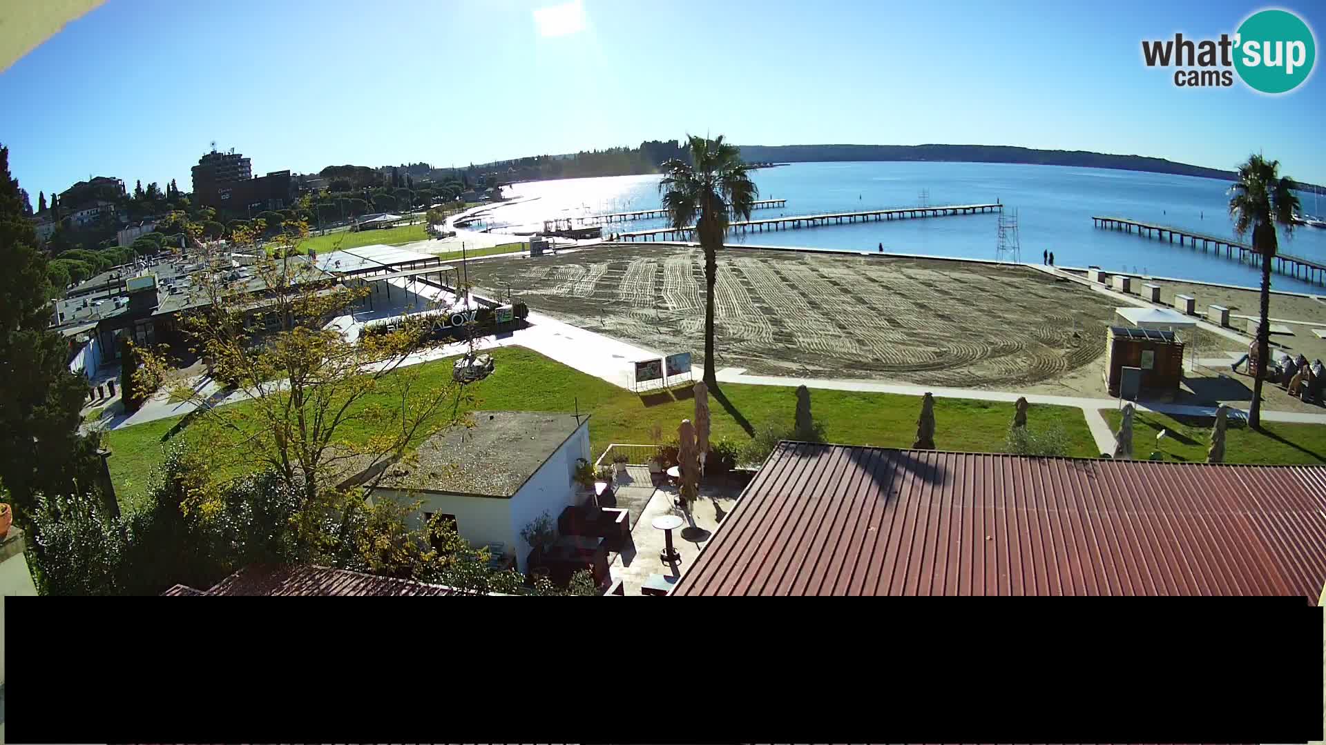 Playa Portorož camera en vivo