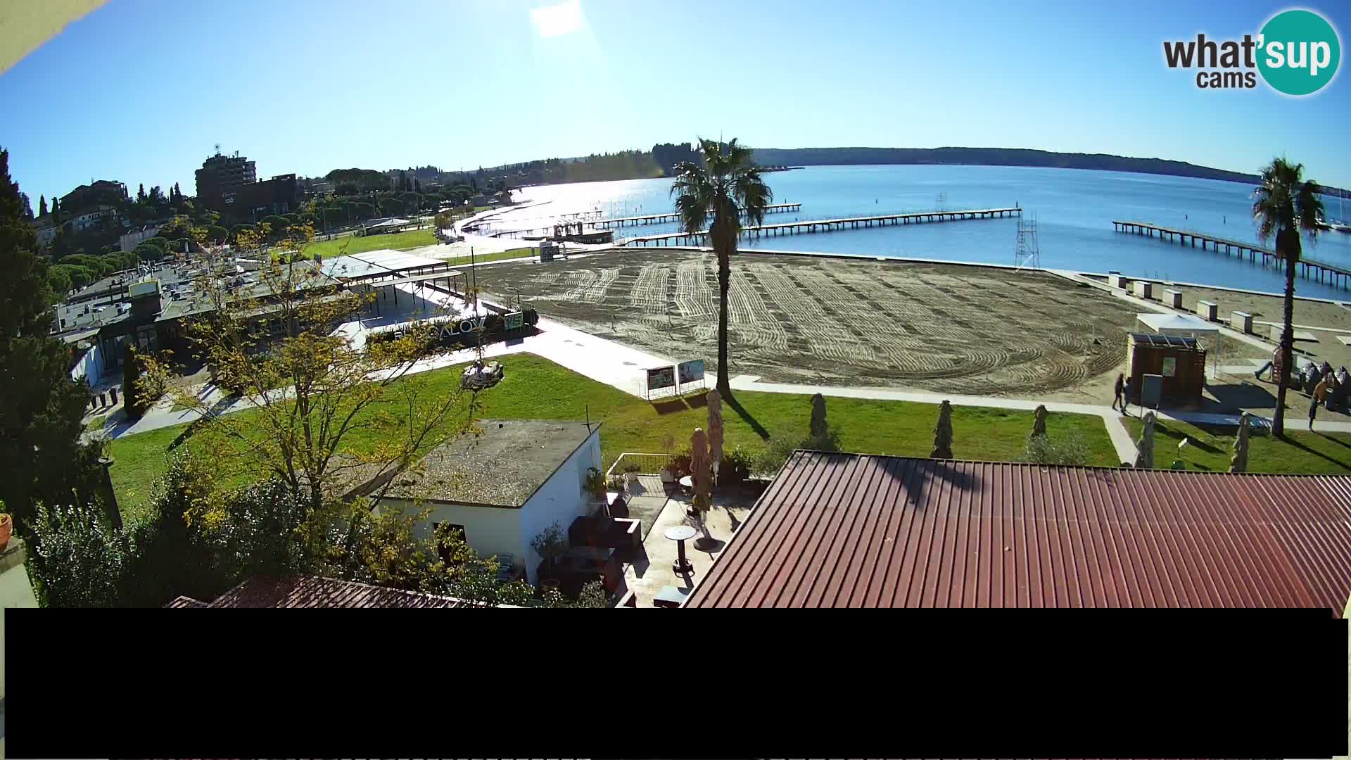 Spiaggia di Portorose live webcam