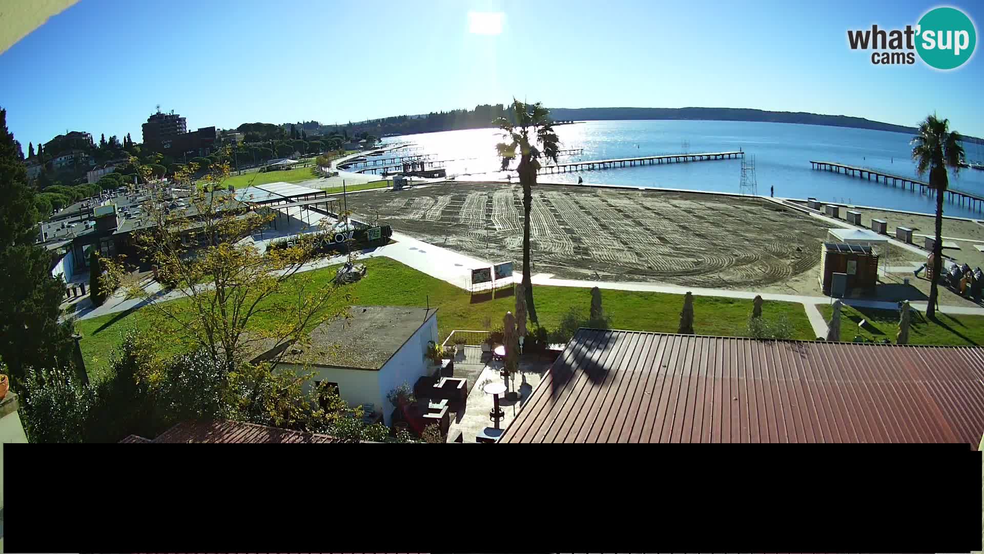 Webcam live Playa Portorož – Caffe Karamela