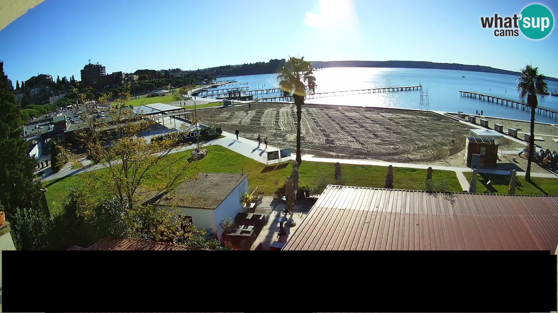 Webcam live Playa Portorož – Caffe Karamela